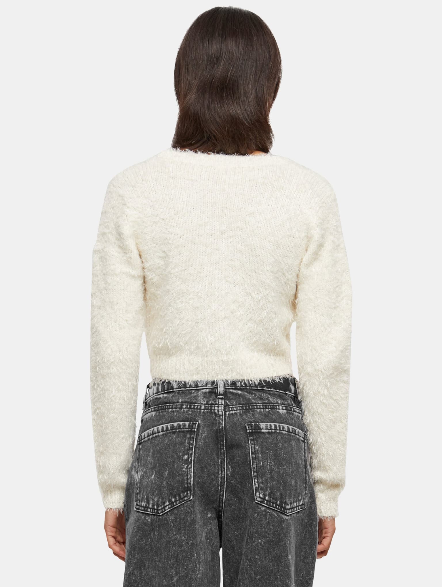 Urban Classics Ladies Tied Cropped Feather Cardigan – Bild 2