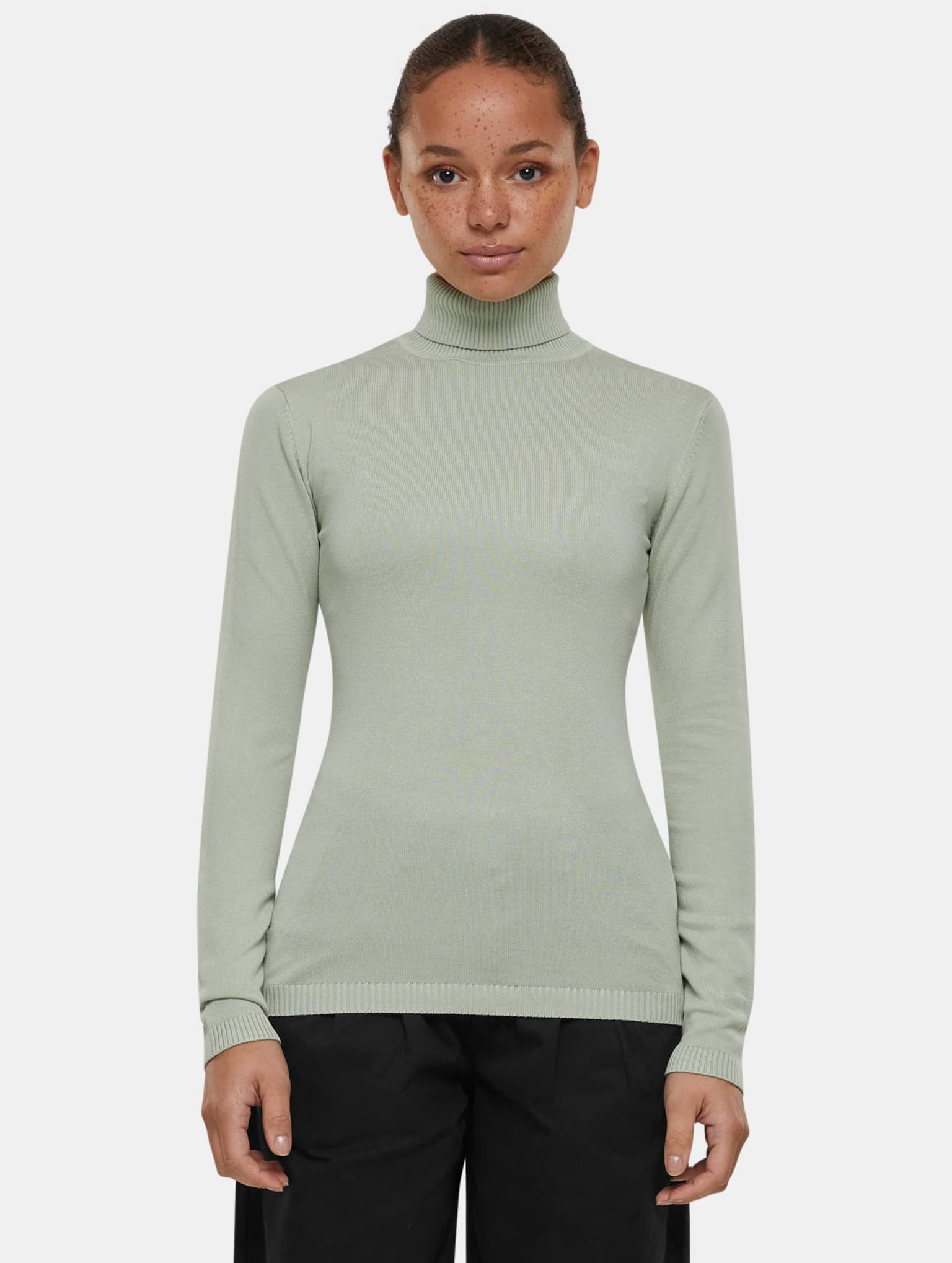Urban Classics Ladies Knitted Turtleneck Sweater – Bild 4