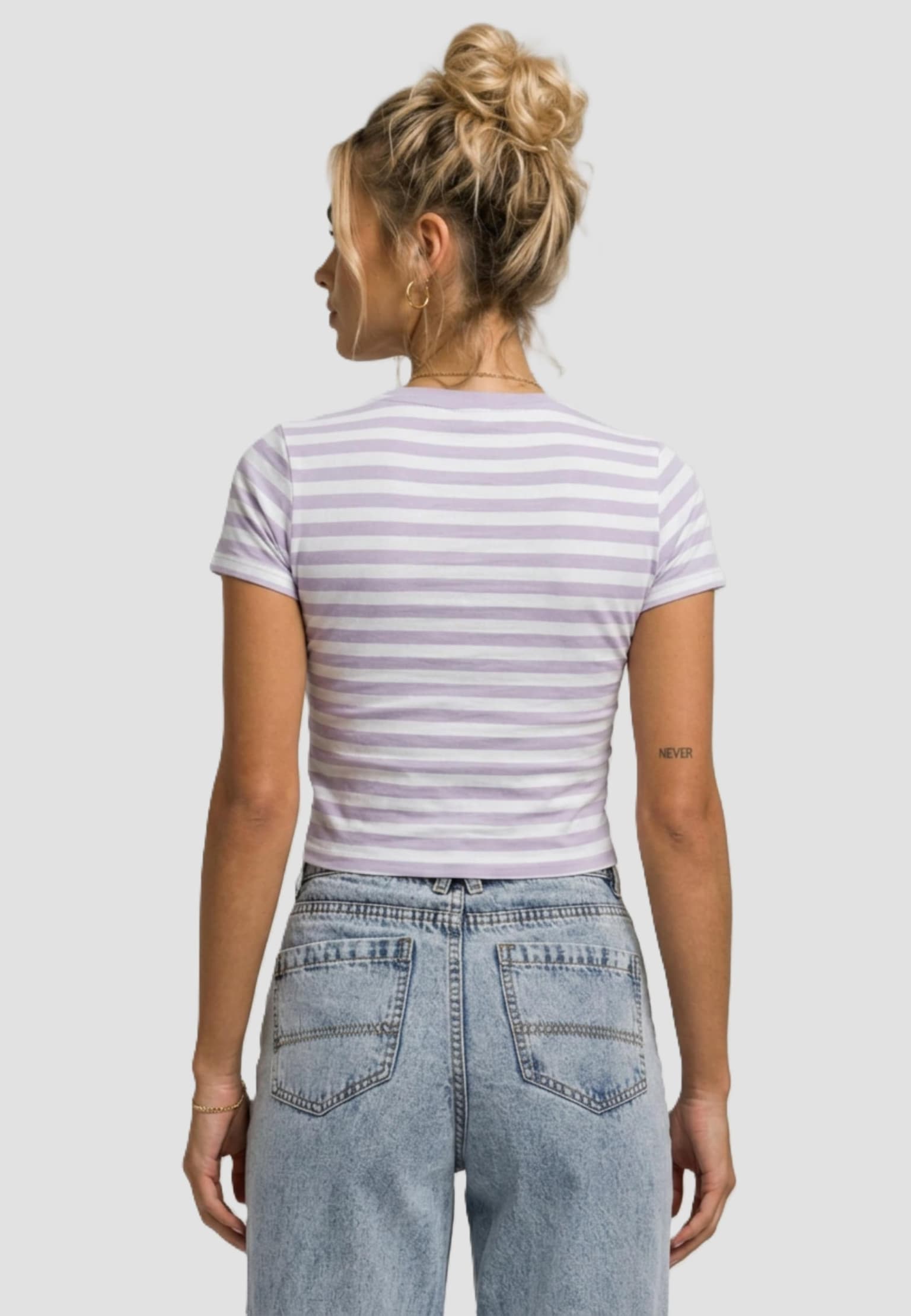 Urban Classics Ladies Short Striped Tee – Bild 2