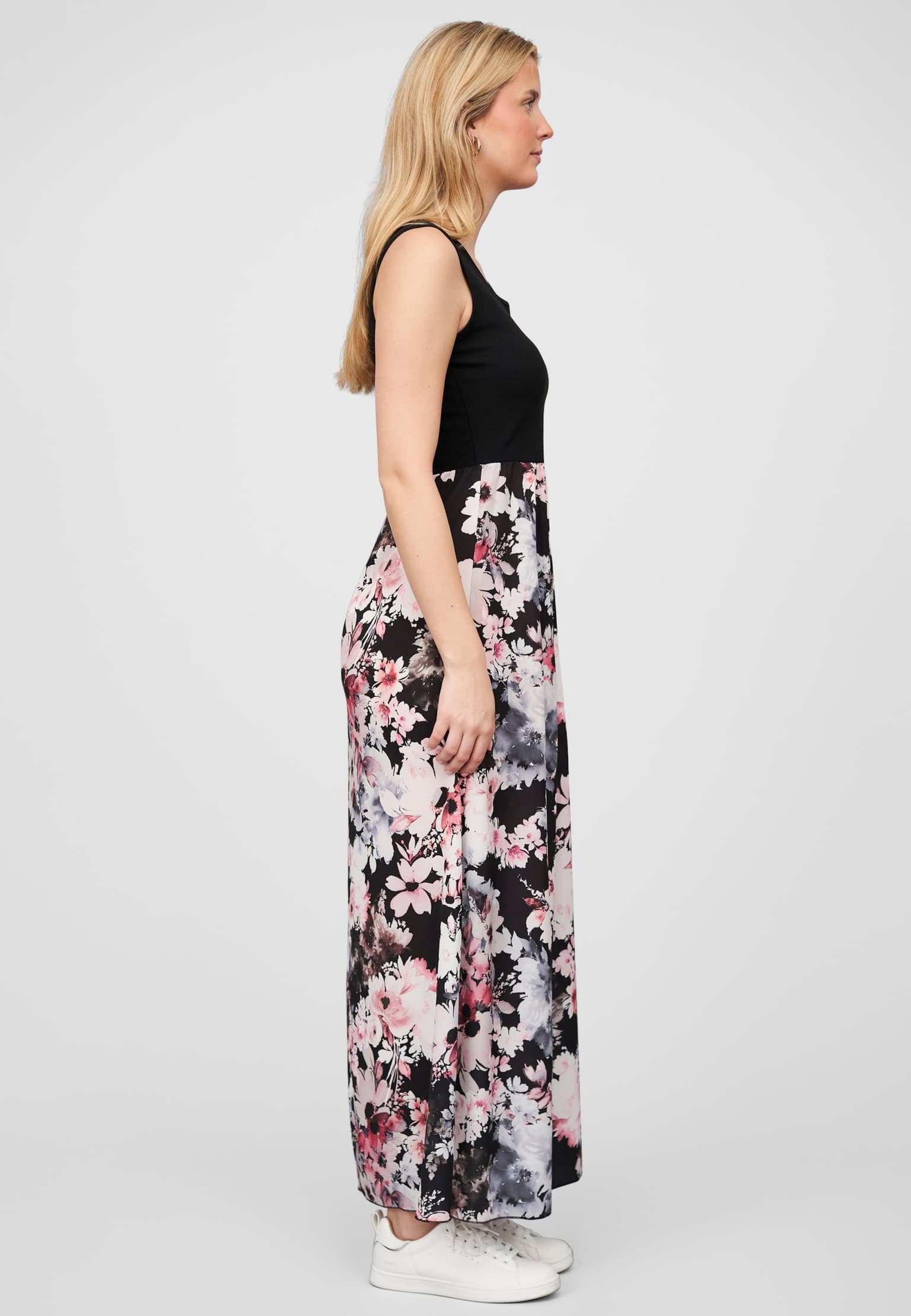 Cloud5ive Damen Maxi Kleid Blumen Muster – Bild 4