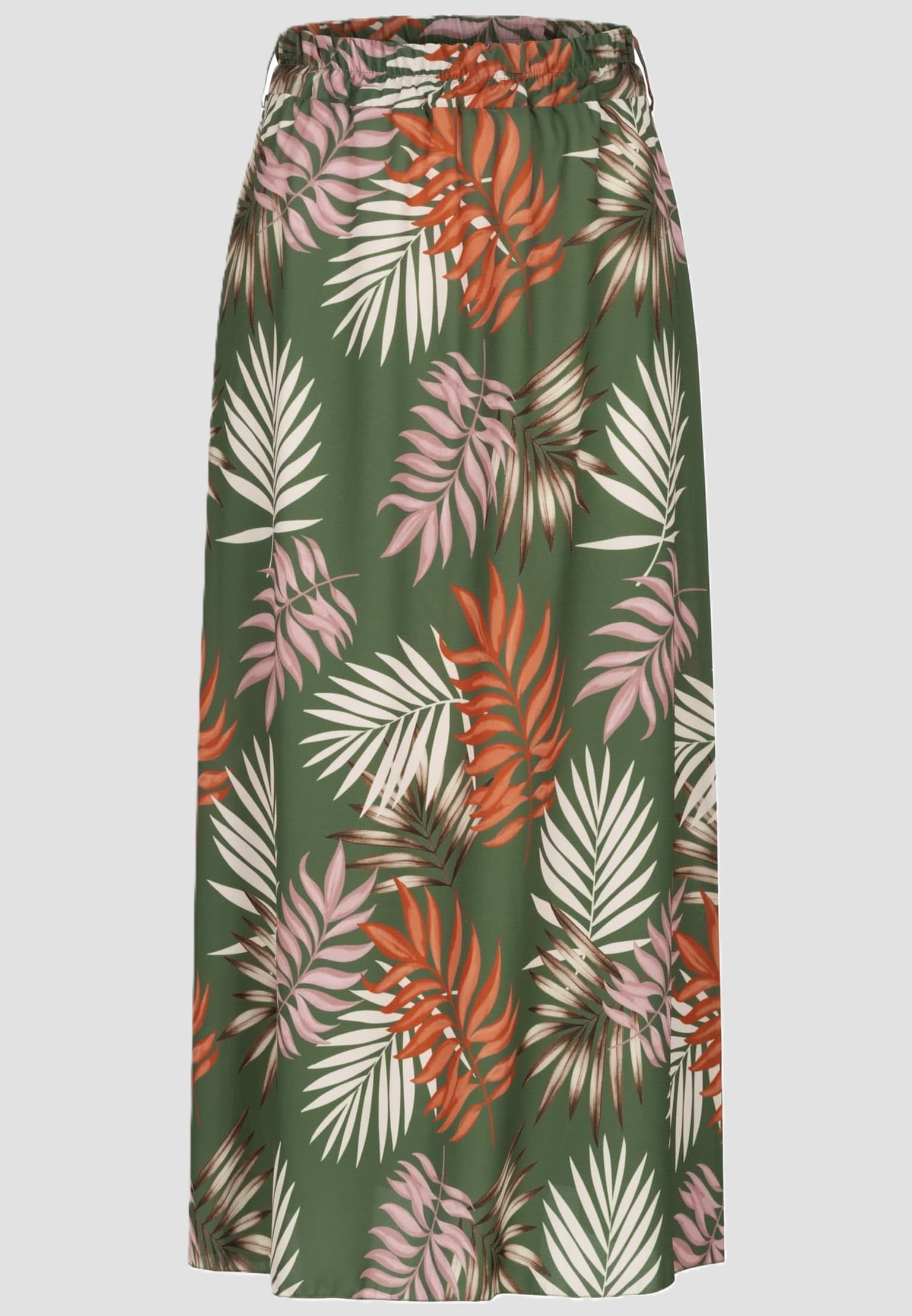 Cloud5ive Damen Longform Rock mit Allover Blätter Print – Bild 4