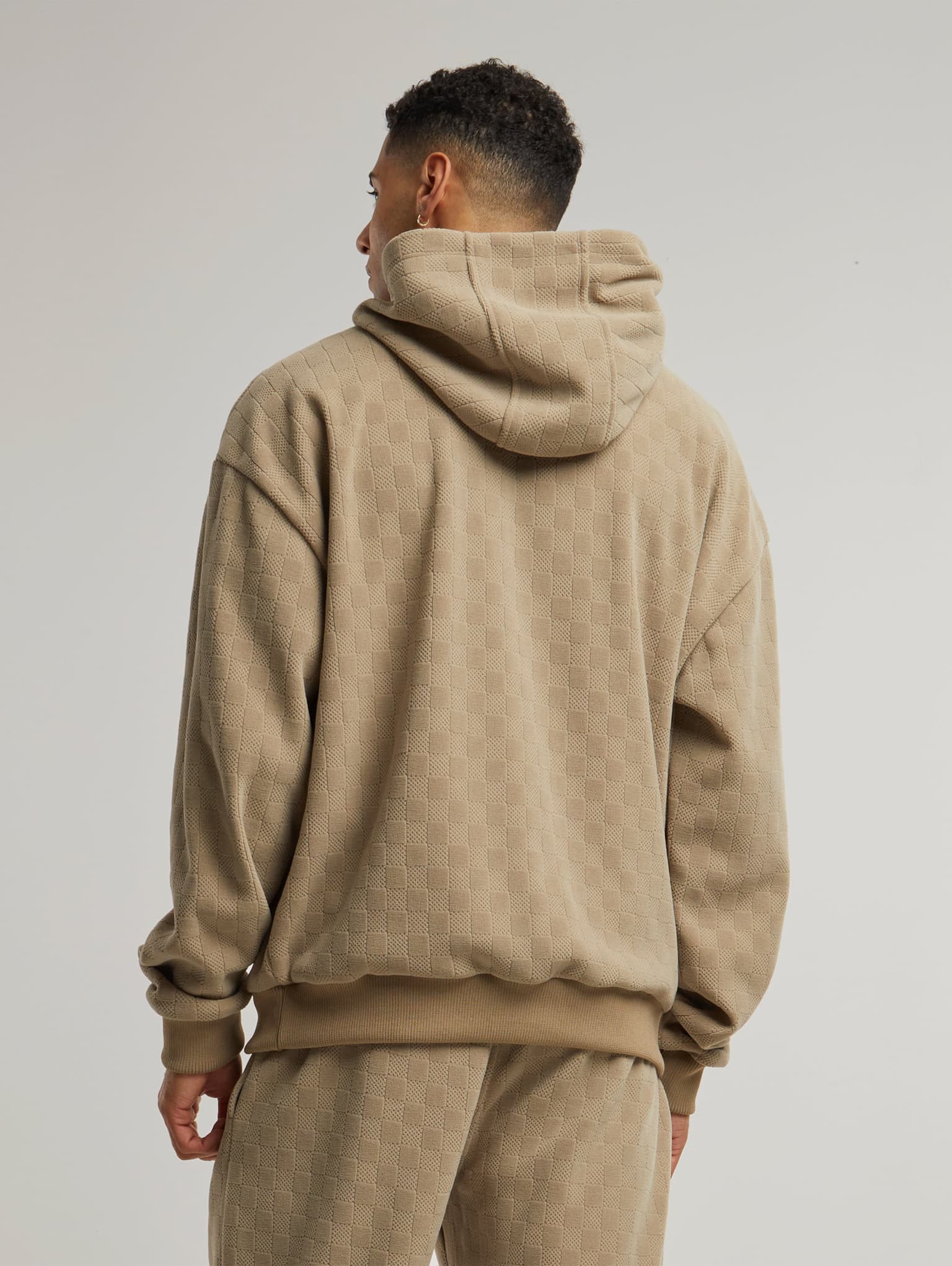 Urban Classics Jacquard Velvet Oversized Hoodie – Bild 2