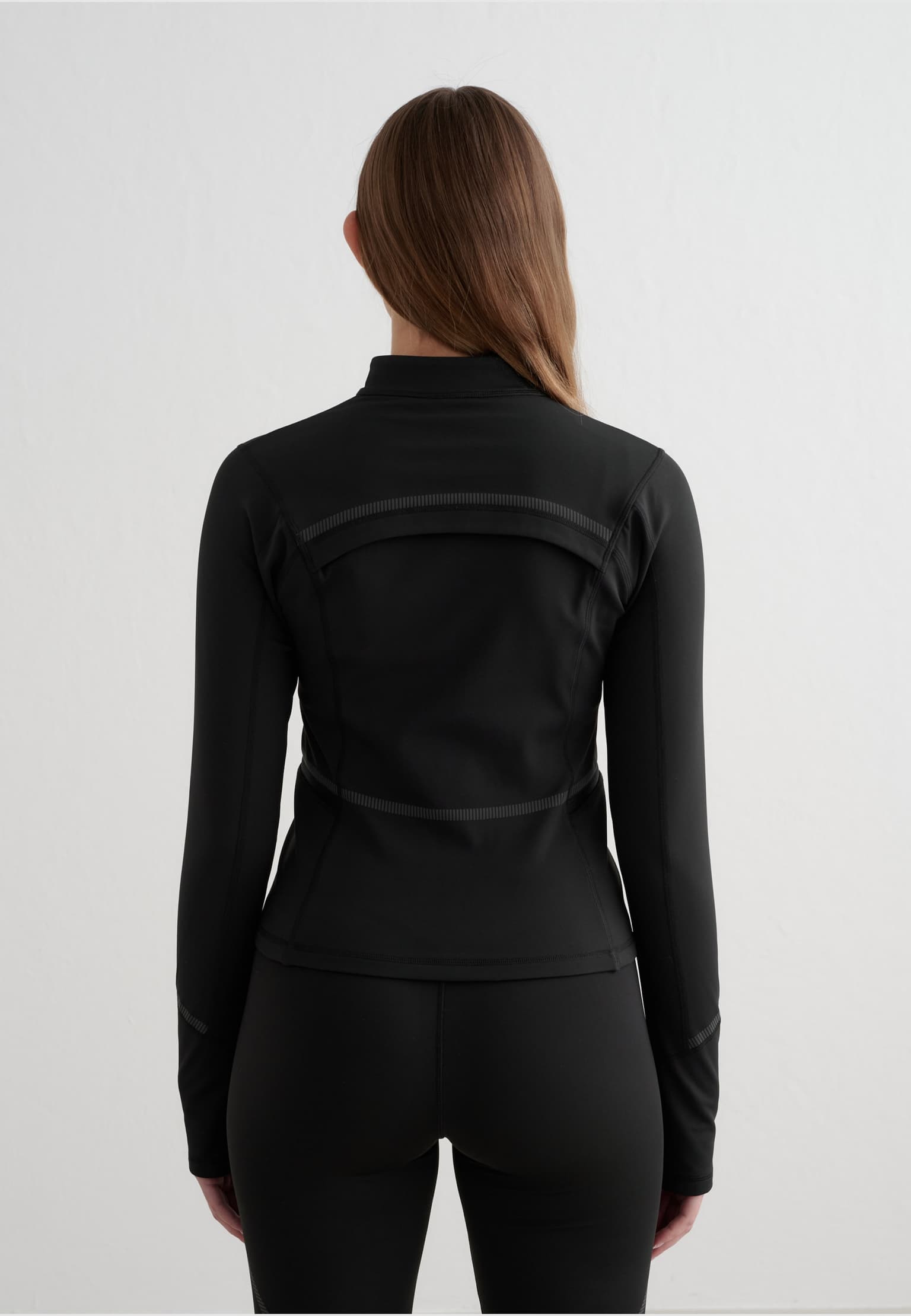 aimn Black Reflective Warming Zip Jacket – Bild 2