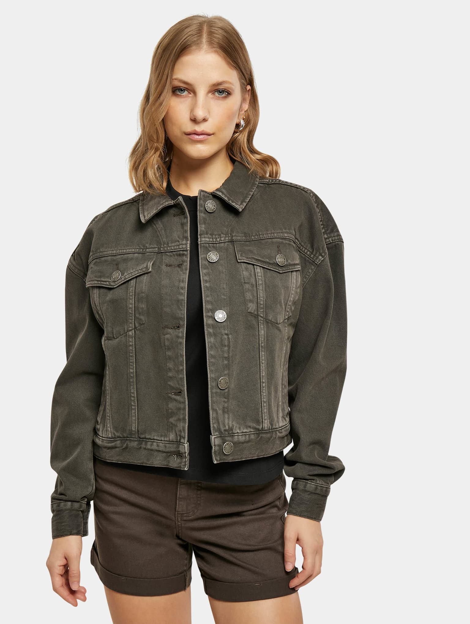 Urban Classics Ladies Oversized Colored Denim Jacket