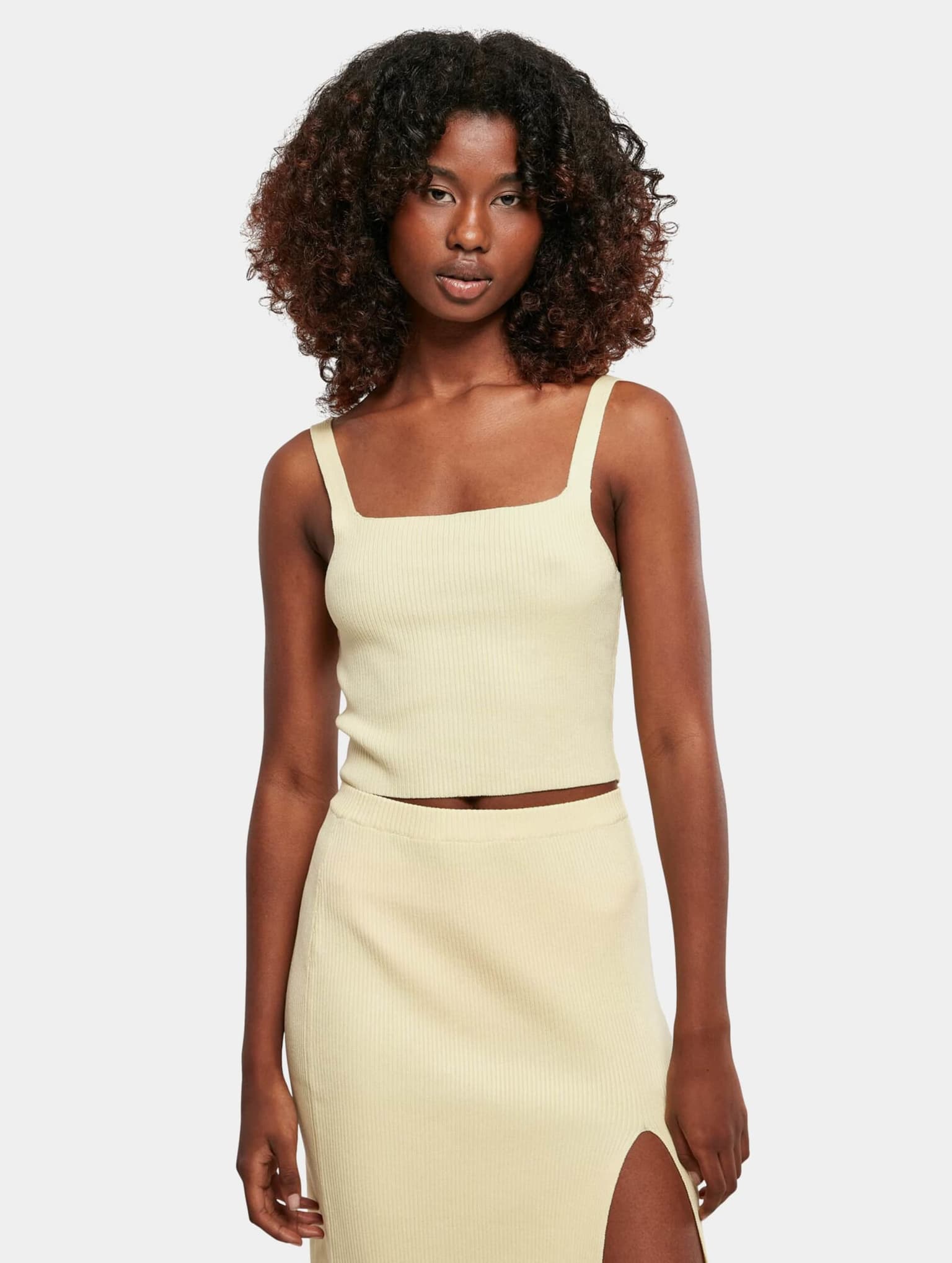 Urban Classics Ladies Cropped Knit Top