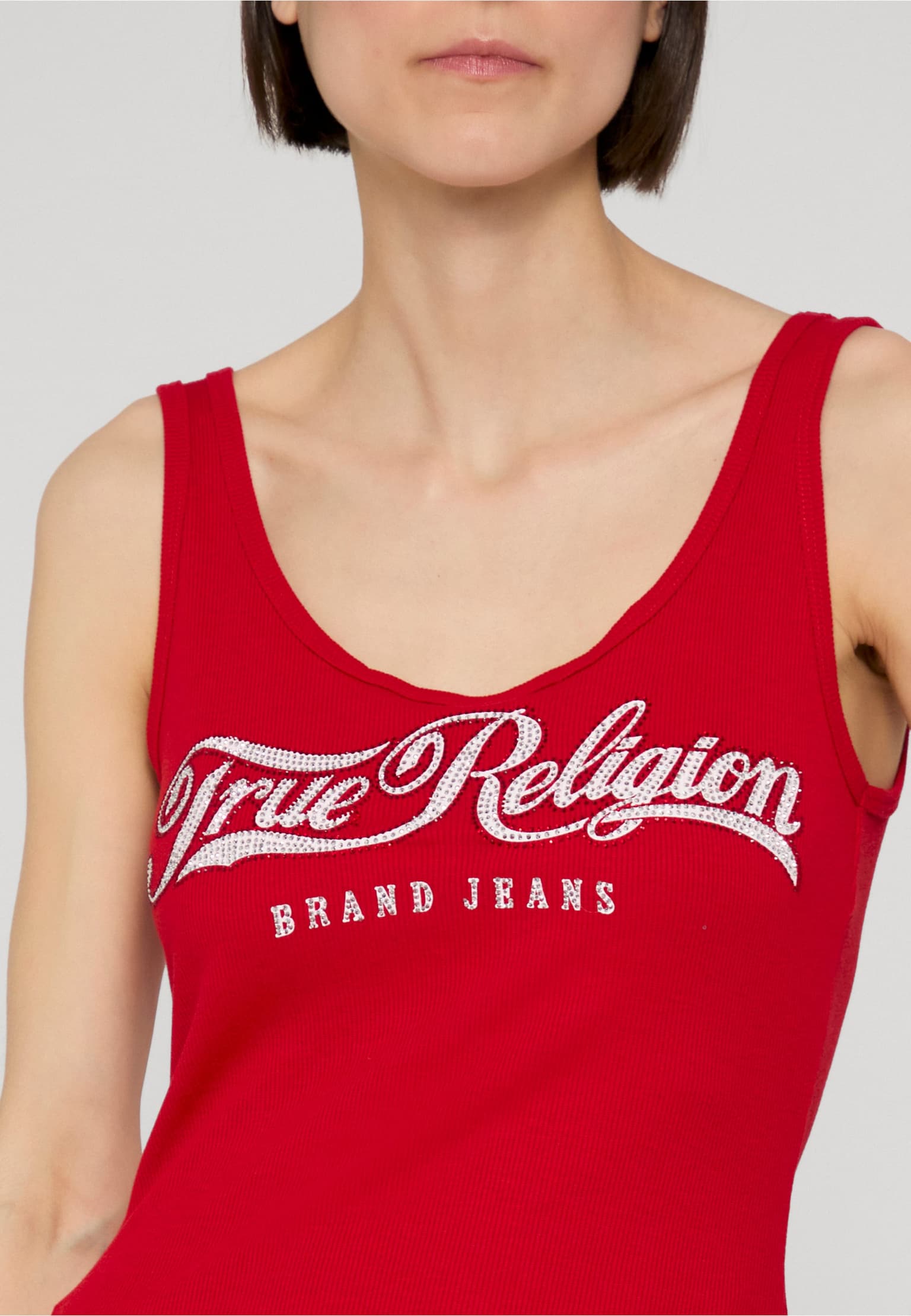 True Religion CRYSTAL SQUARE NECK RIB TANK – Bild 3