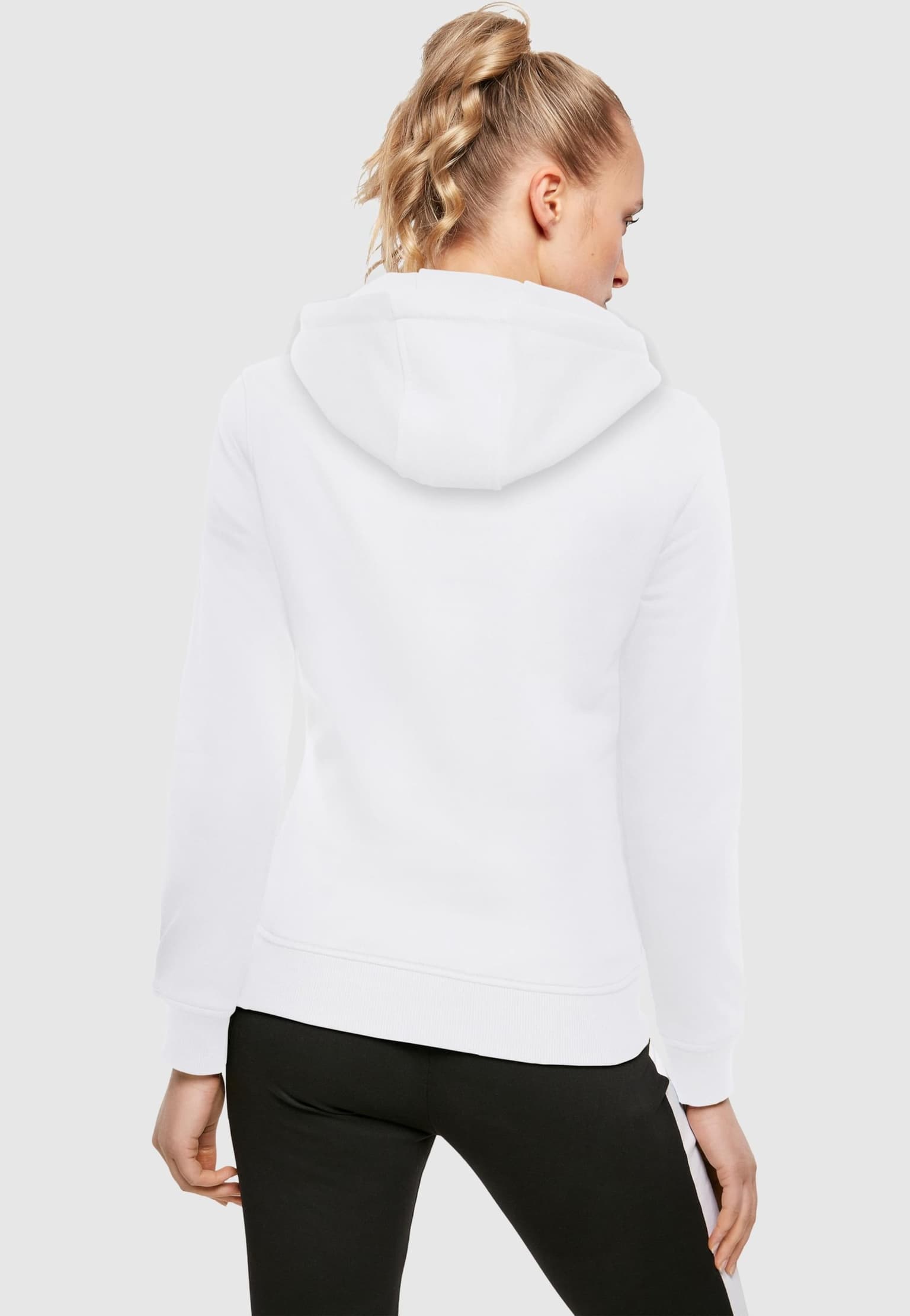 Merchcode Ladies Leopard Heart Heavy Hoody – Bild 2