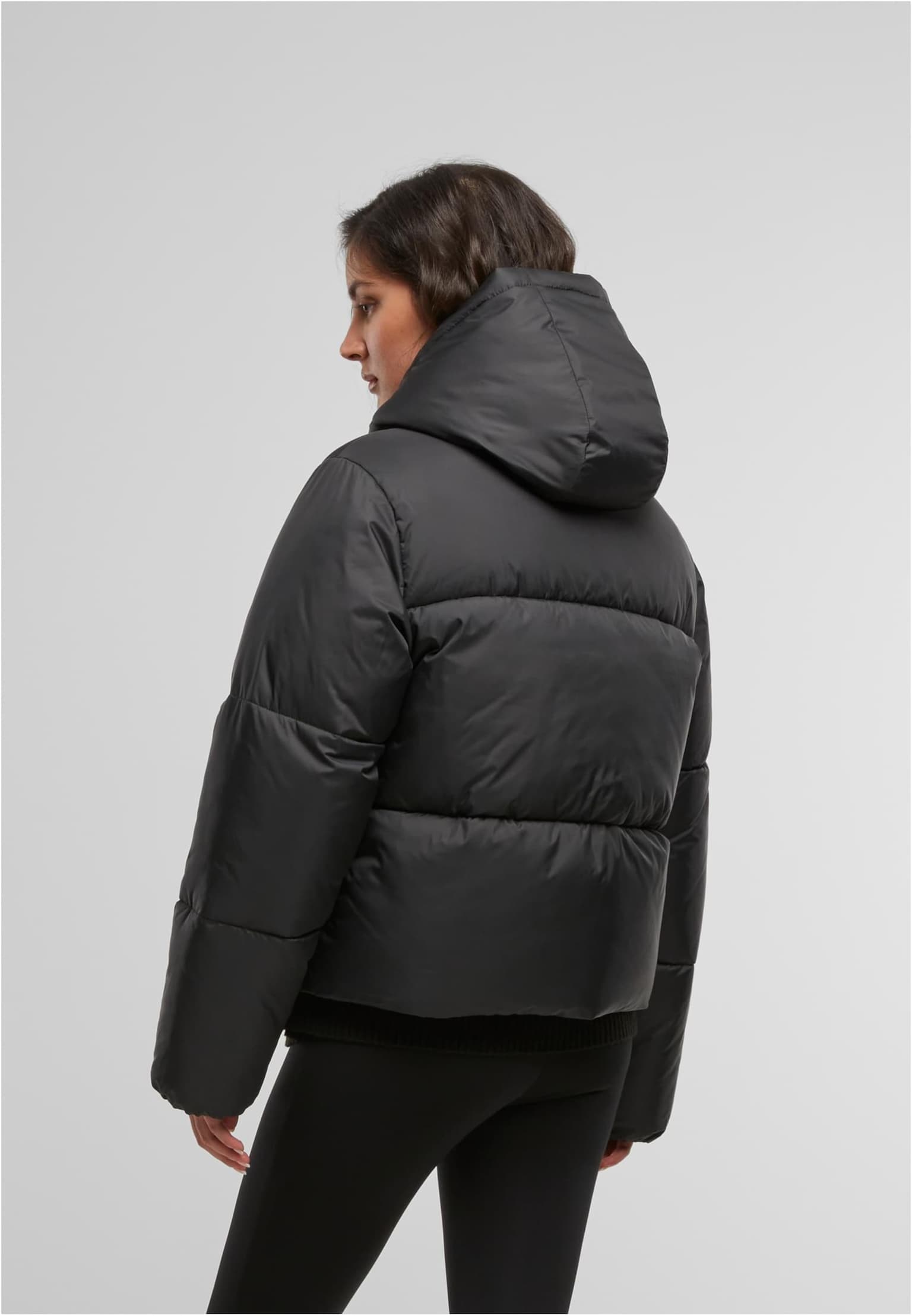Urban Classics Ladies Hooded Collar Puffer Jacket – Bild 2