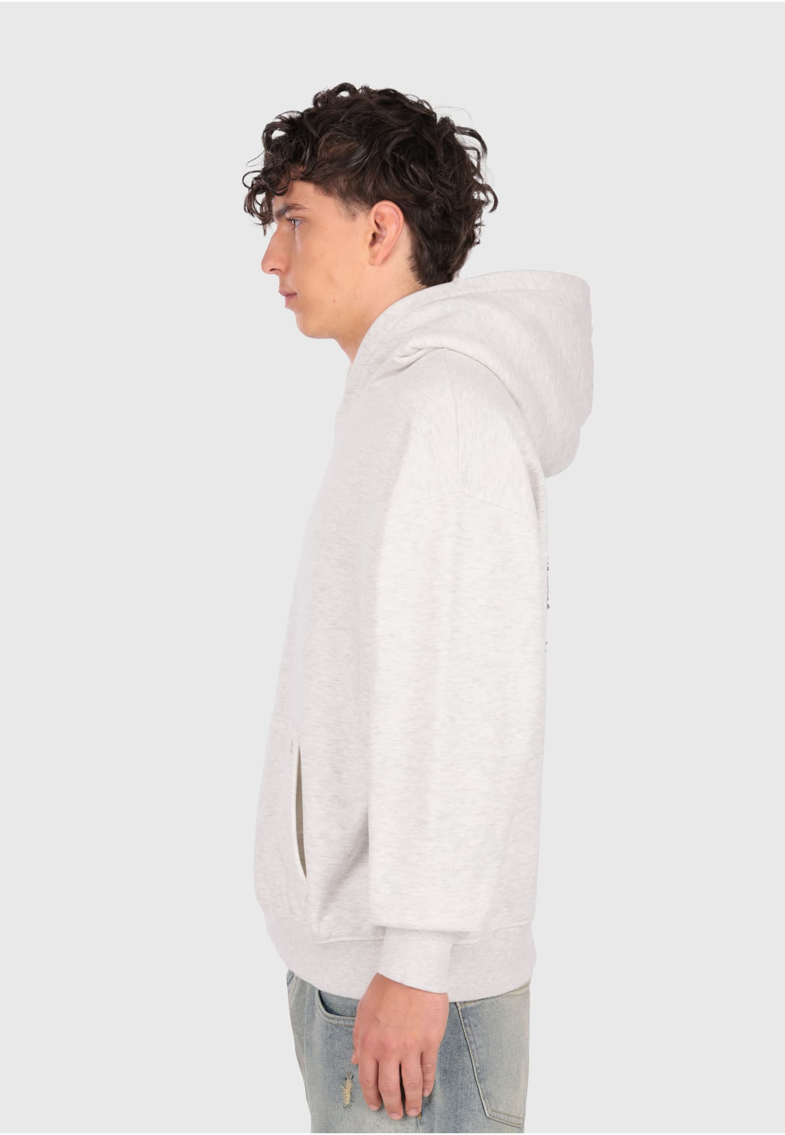 Dropsize DENIM APPLICATION HOODIE – Bild 3