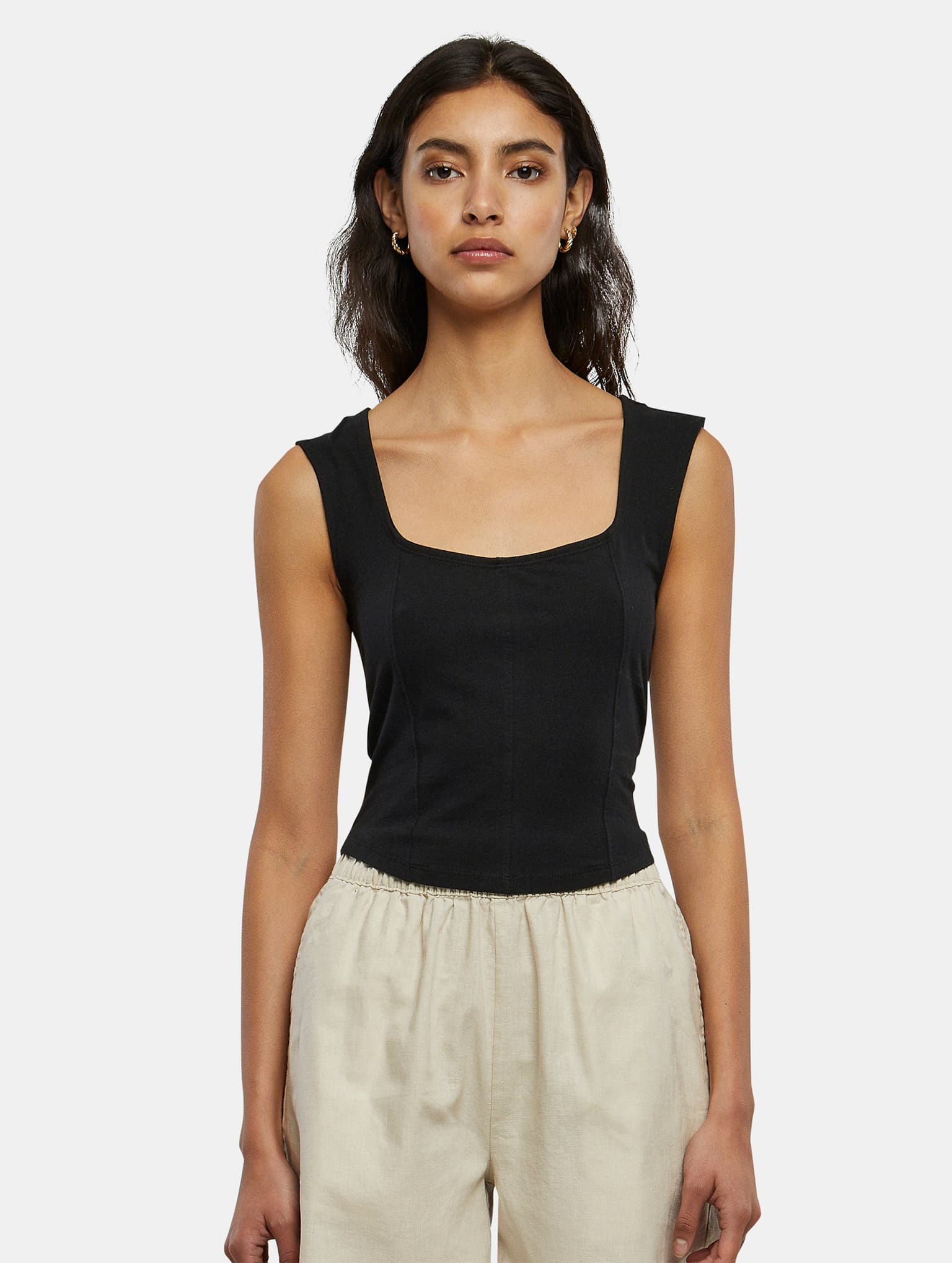 Urban Classics Ladies Short Corsage Top – Bild 3
