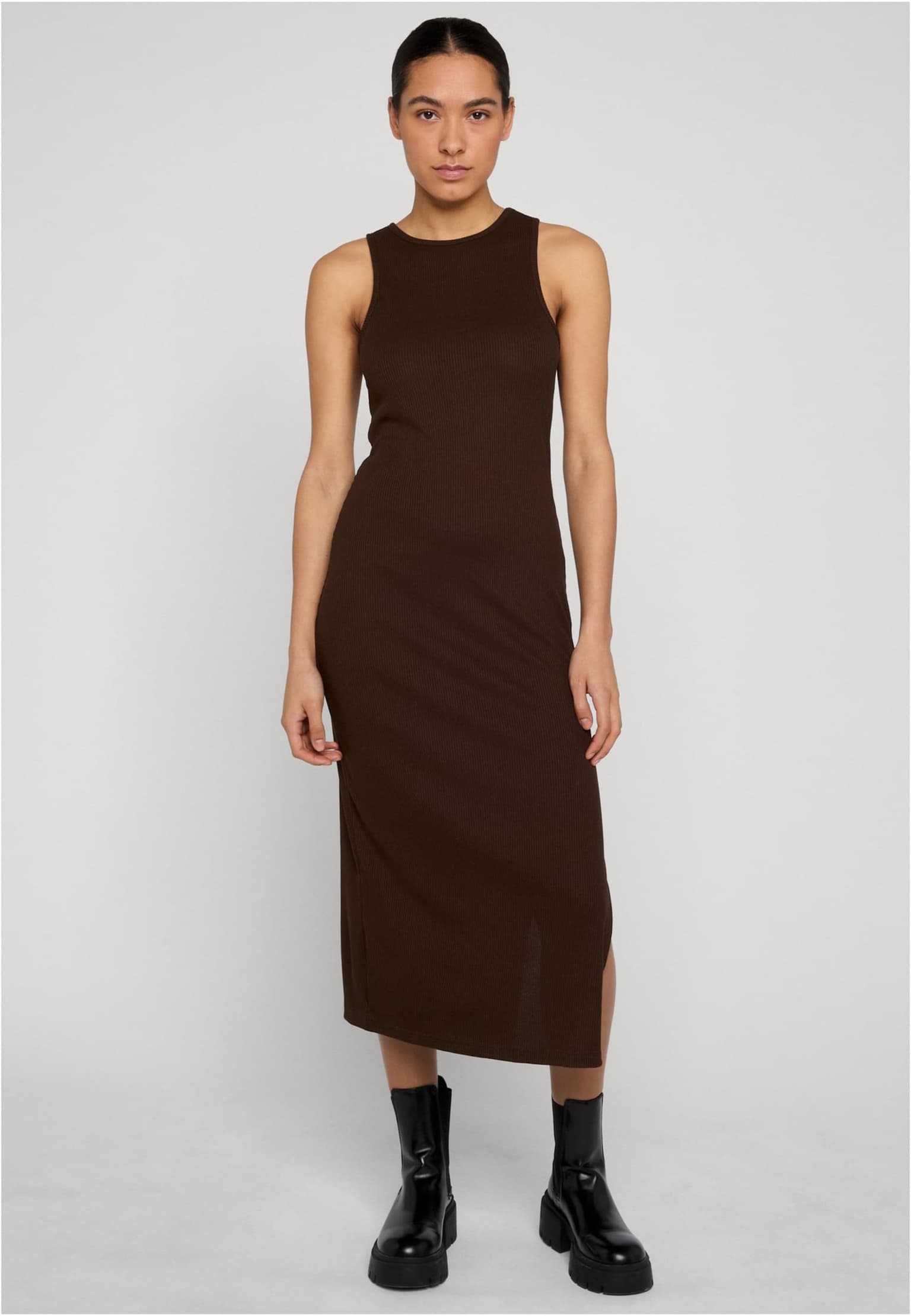 Urban Classics Ladies Long Racerback Rib Dress