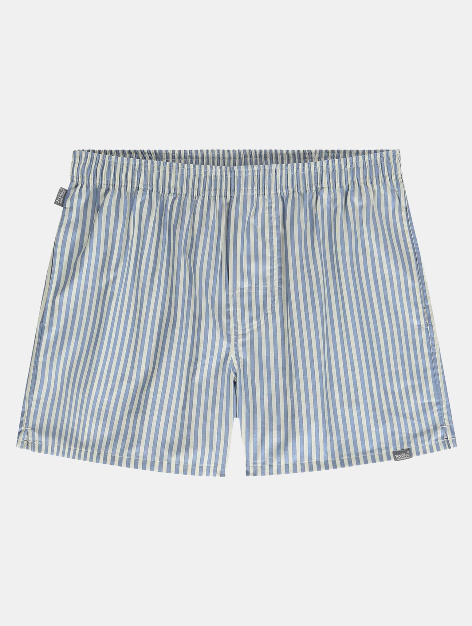 Pockies Ice Blue Striped Boxershorts