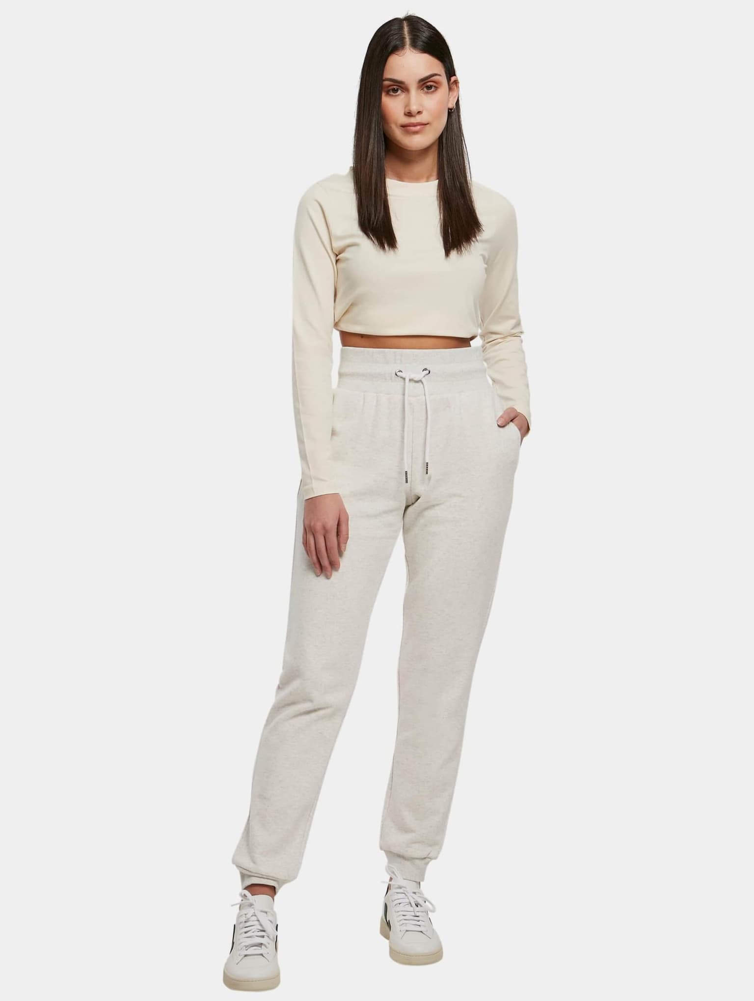 Urban Classics Ladies High Waist Color Melange Sweat Pants – Bild 4
