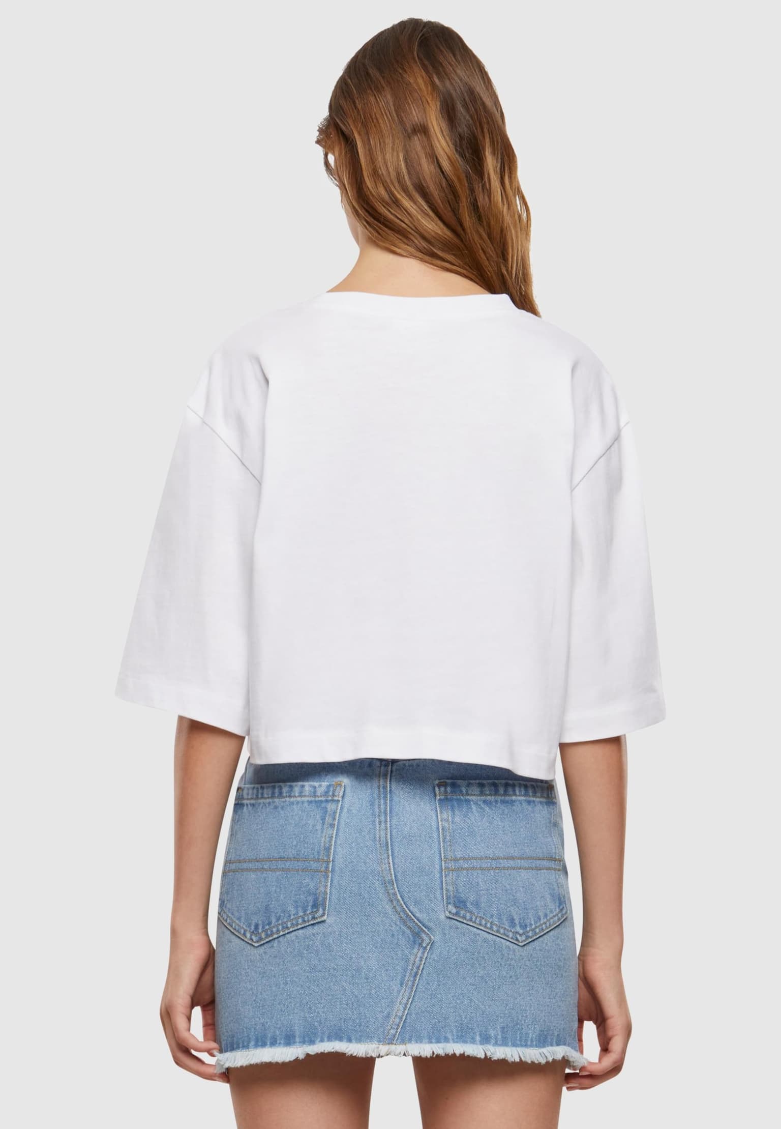 Urban Classics Ladies Heavy Essentials Oversized Cropped Tee – Bild 2