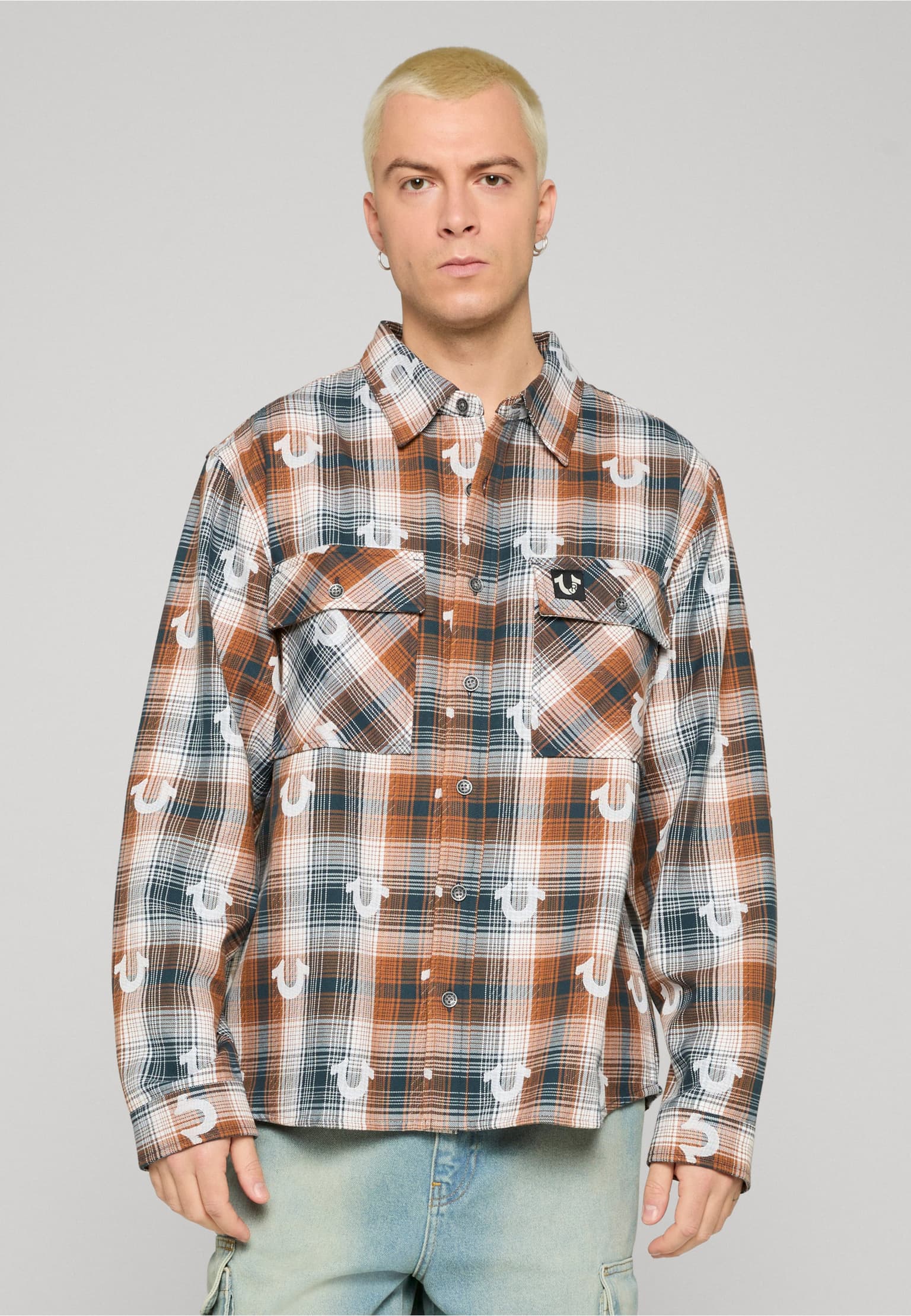 True Religion LS JACQUARD OVERSIZED WRKWEAR