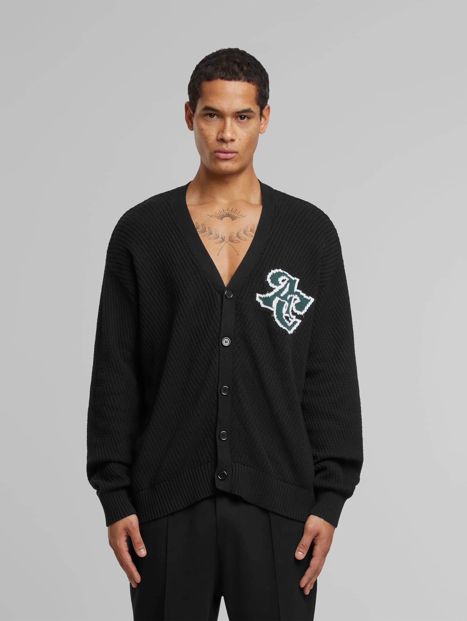 Another Cotton Lab AC Lettering Cardigan – Bild 4