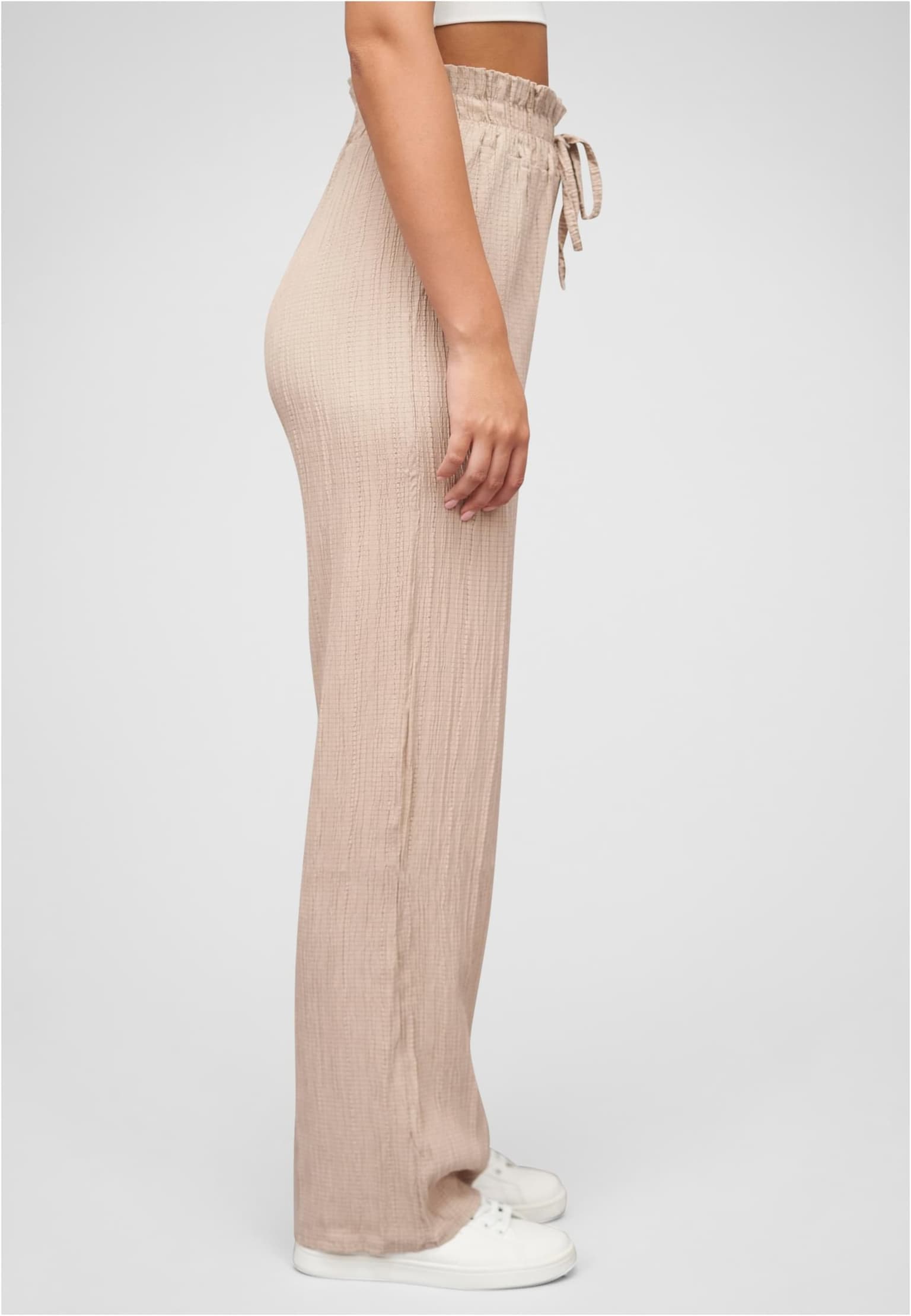 Cloud5ive Sommer Hose mit weitem Beinschnitt und Strukturstoff – Bild 4