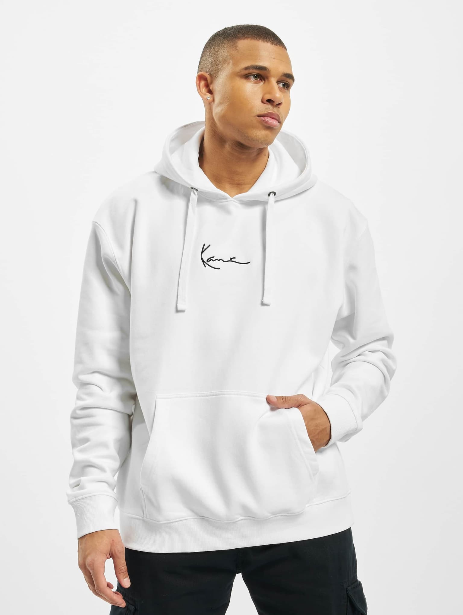 Karl Kani KKMQ12005 SMALL SIGNATURE HOODY WHT – Bild 3