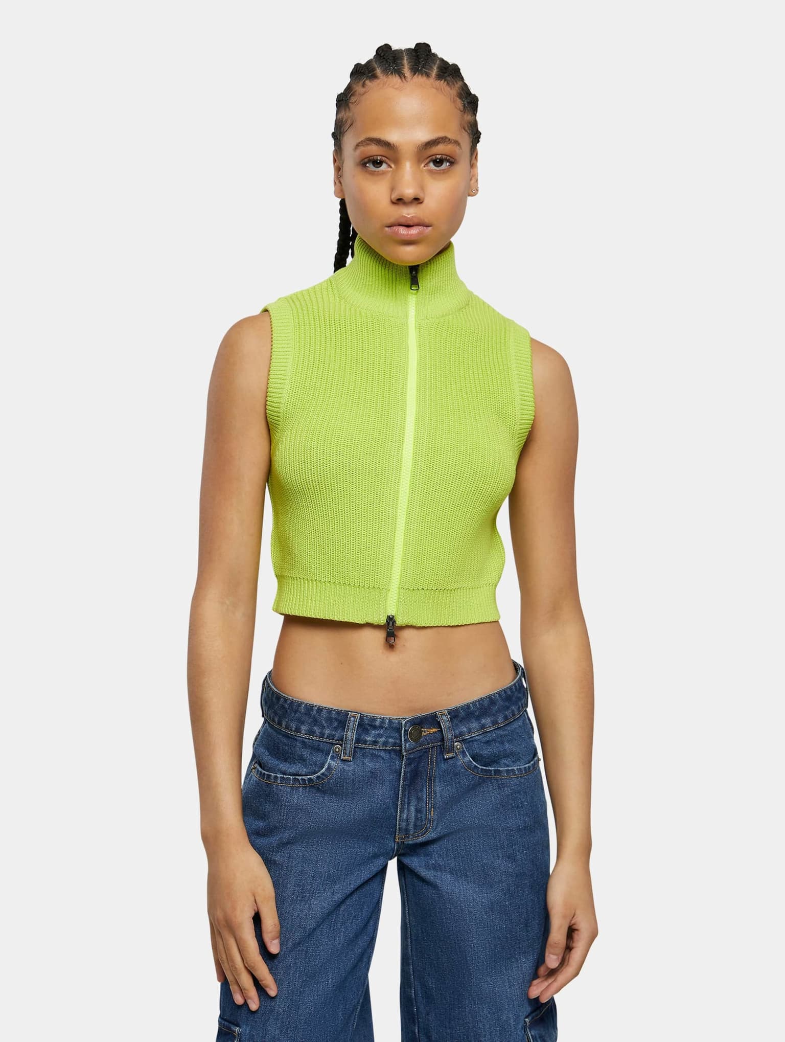 Urban Classics Ladies Short Knit Vest