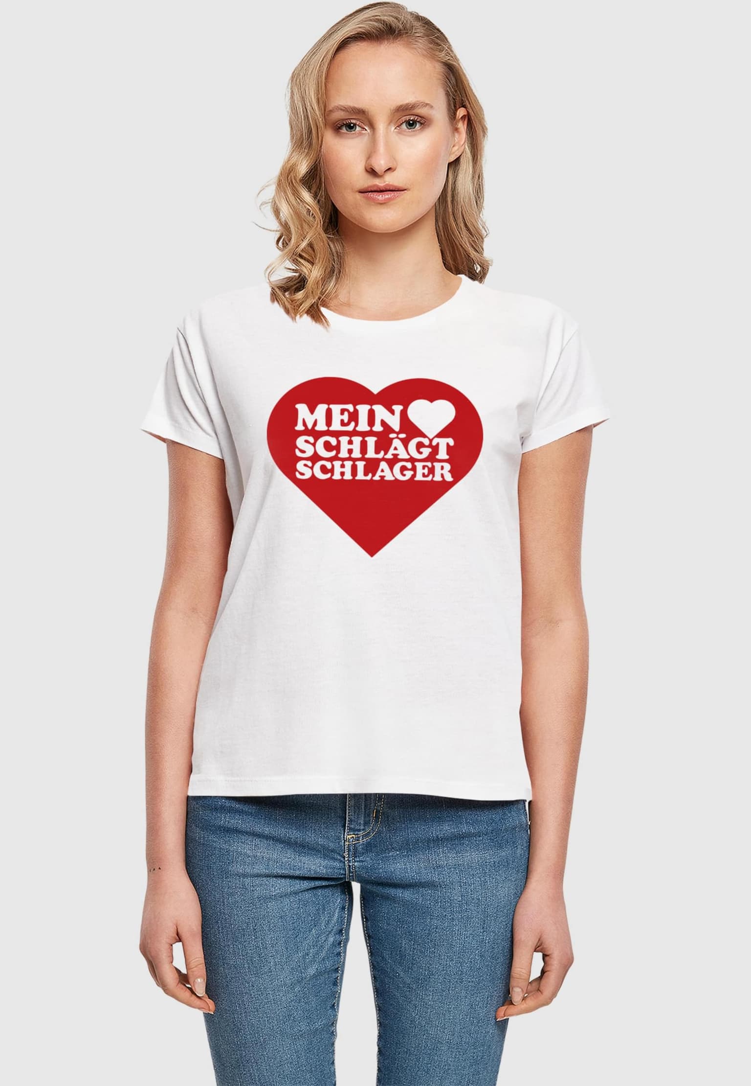 Merchcode Ladies MHSS Herz Rot T-Shirt