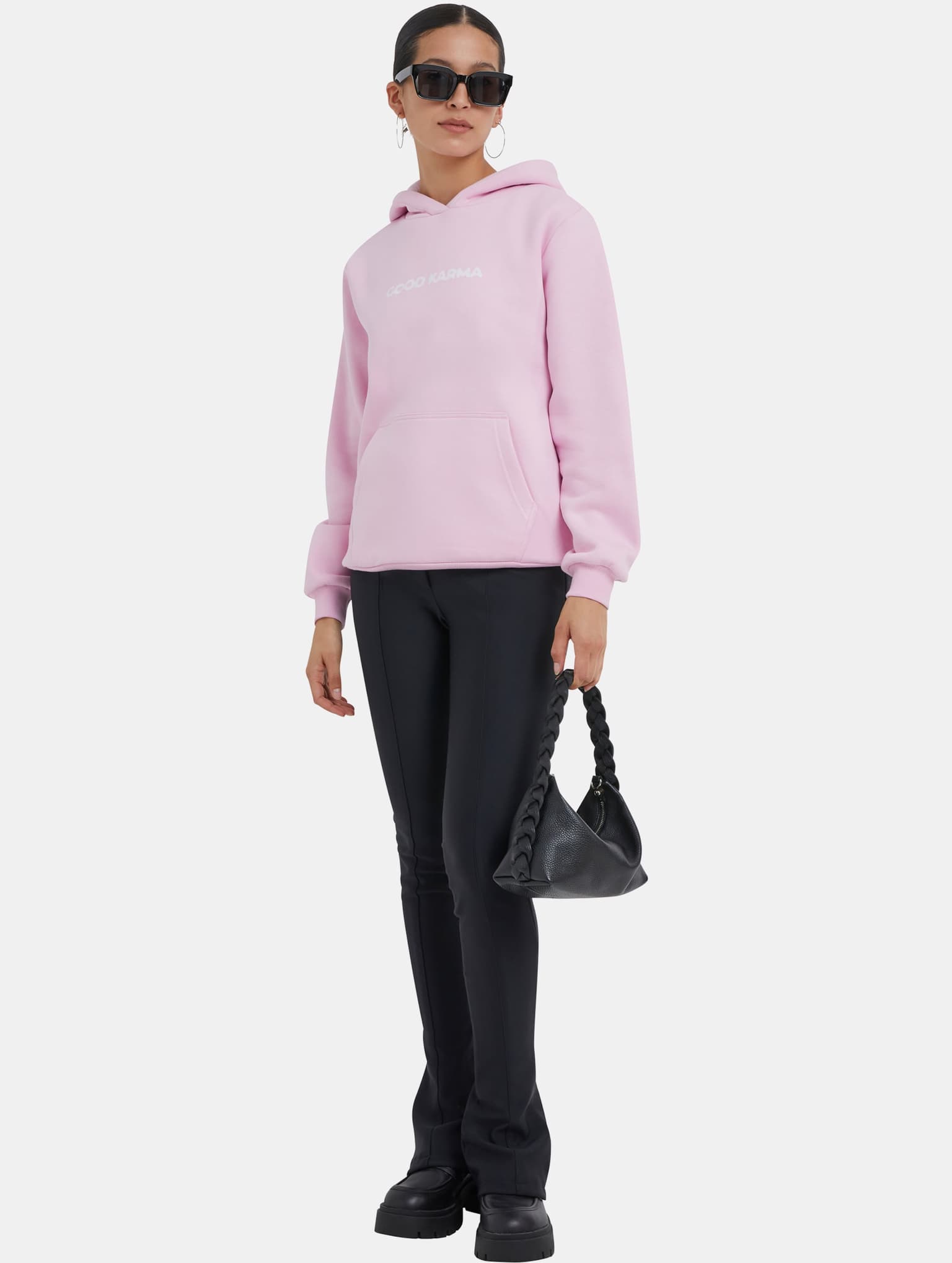 Miss Tee Karma Butterfly Ladies Fluffy Hoody – Bild 4