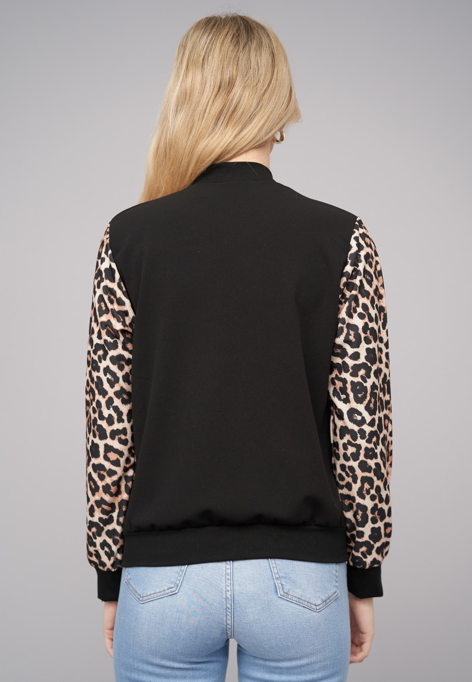Cloud5ive Bomber Jacket 2-Tone Leo Sleeve Print – Bild 2