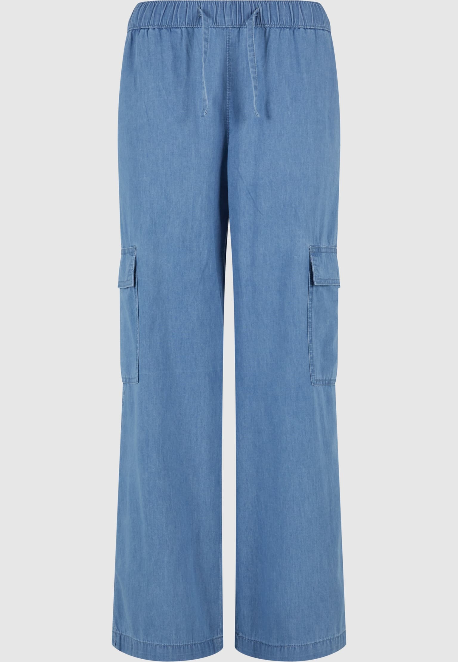 Urban Classics Ladies Light Denim Cargo Pants – Bild 4