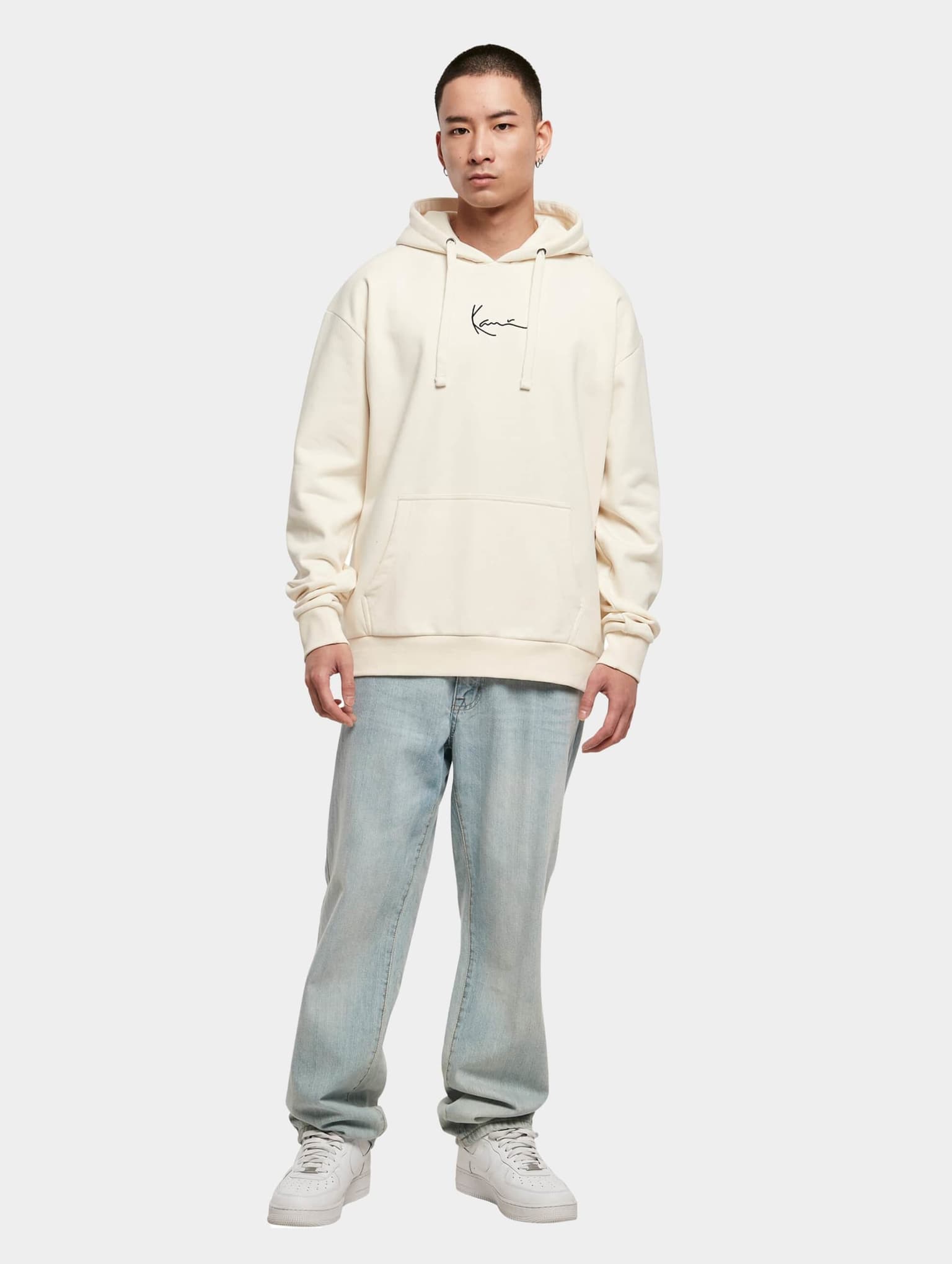 Karl Kani KM-HD011-003-06 KK Small Signature Essential Hoodie off white – Bild 3