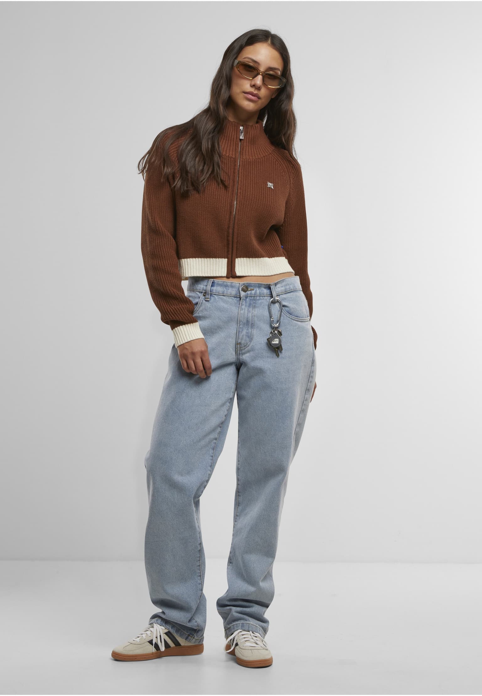 PEQUS Cropped Knit Track Jacket – Bild 3
