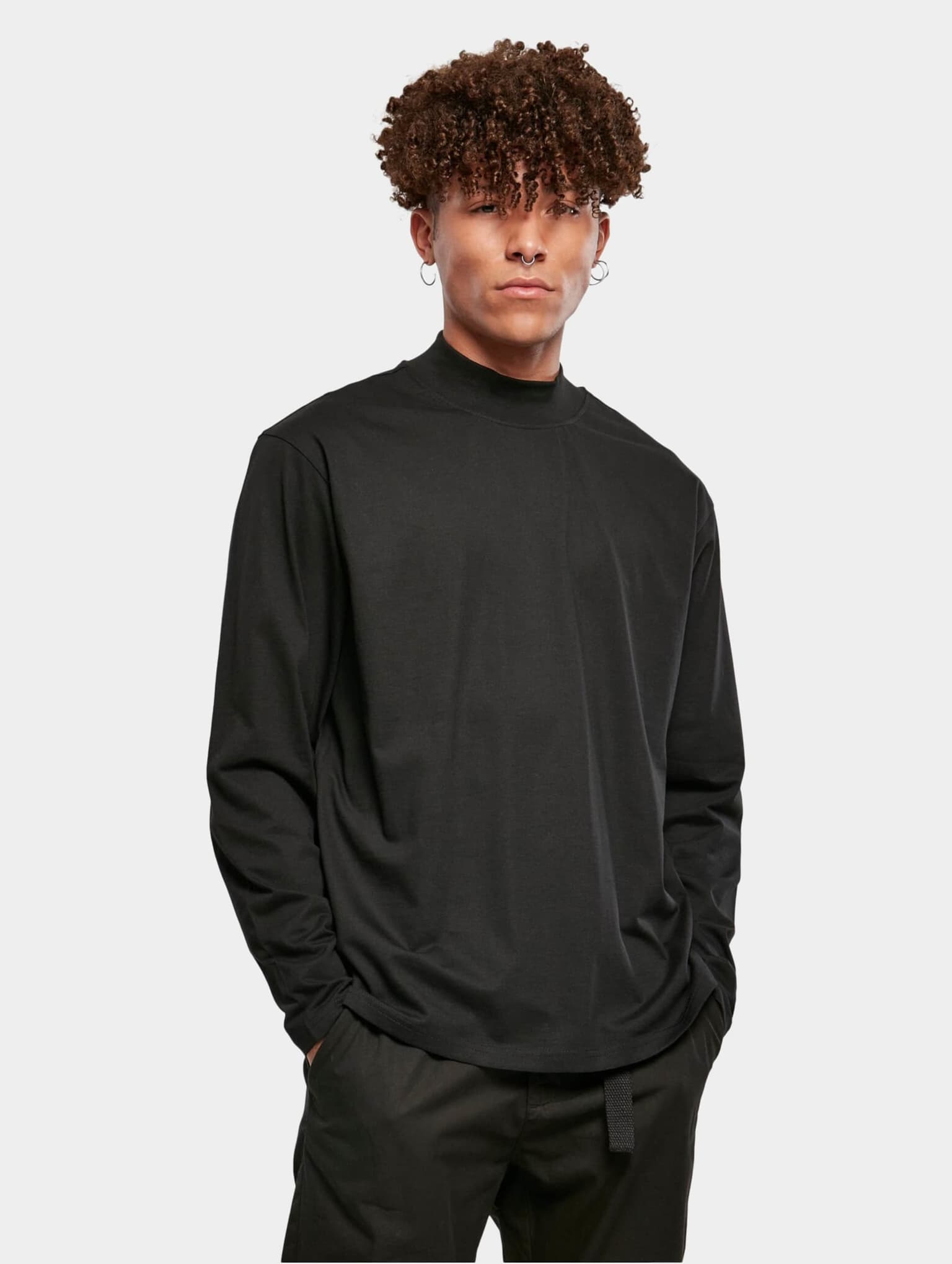Urban Classics Heavy Boxy Mock Neck Longsleeve