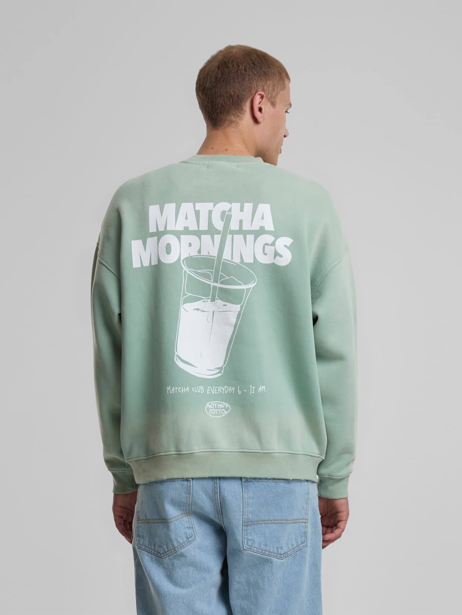 Another Cotton Lab Matcha Mornings Oversized Sweatshirt – Bild 3
