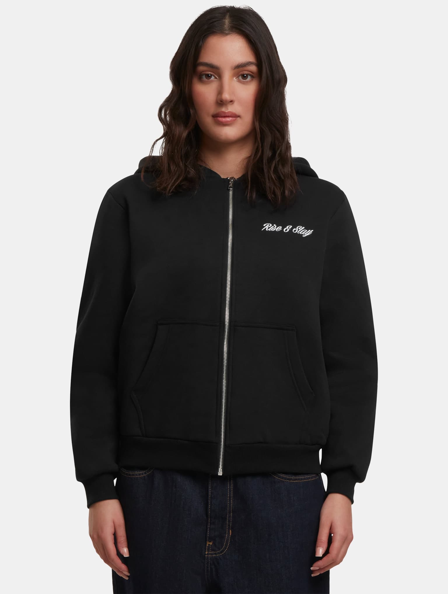 Miss Tee Rise & Slay Ladies Fluffy Zip Hoody – Bild 3