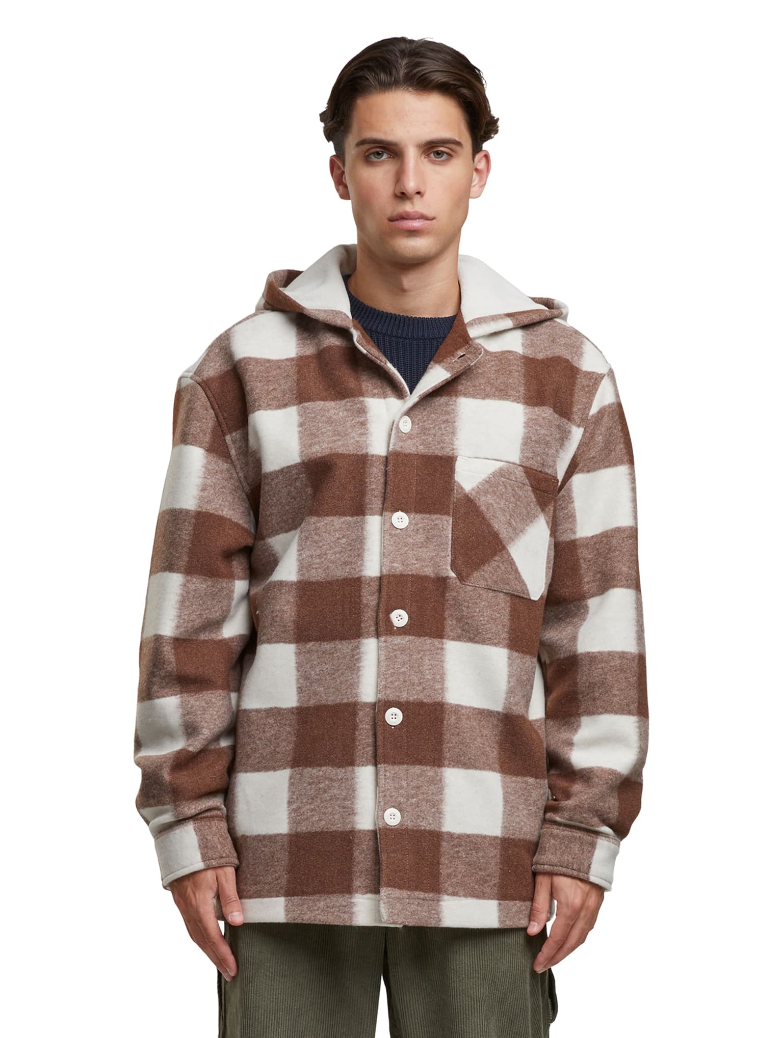 Urban Classics Big Check Jacket With Hood – Bild 4