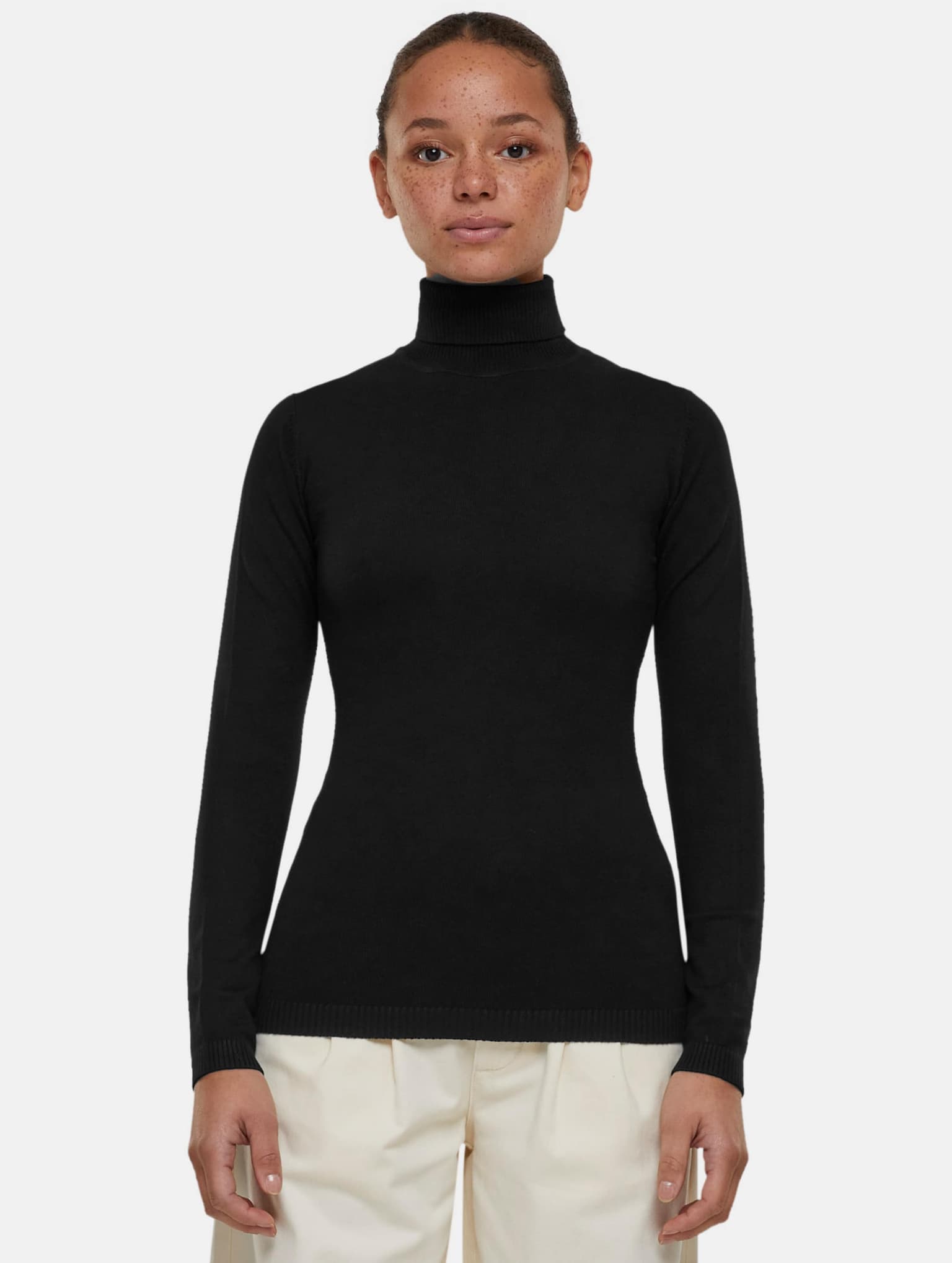 Urban Classics Ladies Knitted Turtleneck Sweater – Bild 4