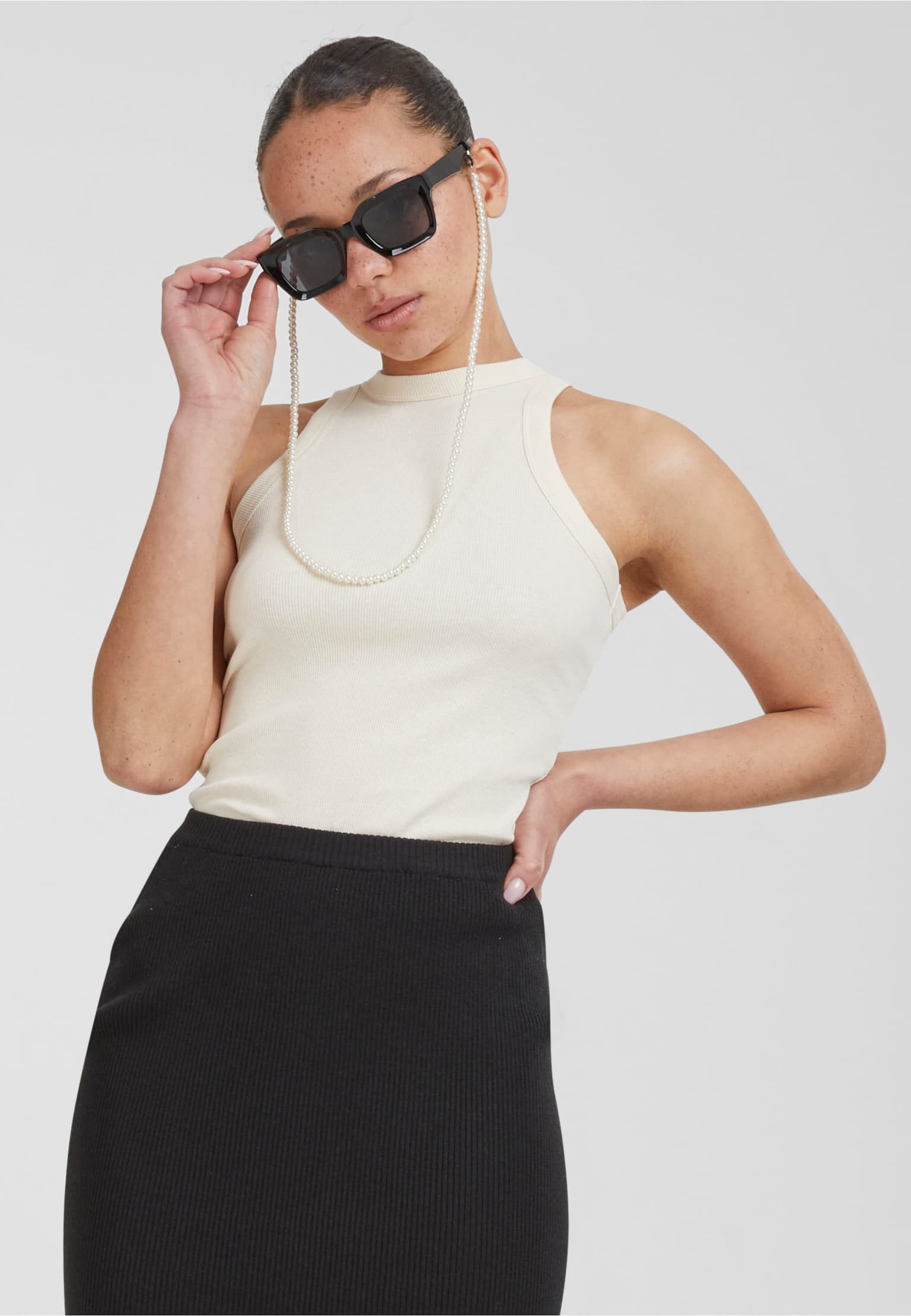Urban Classics Ladies Racer Back Rib Top