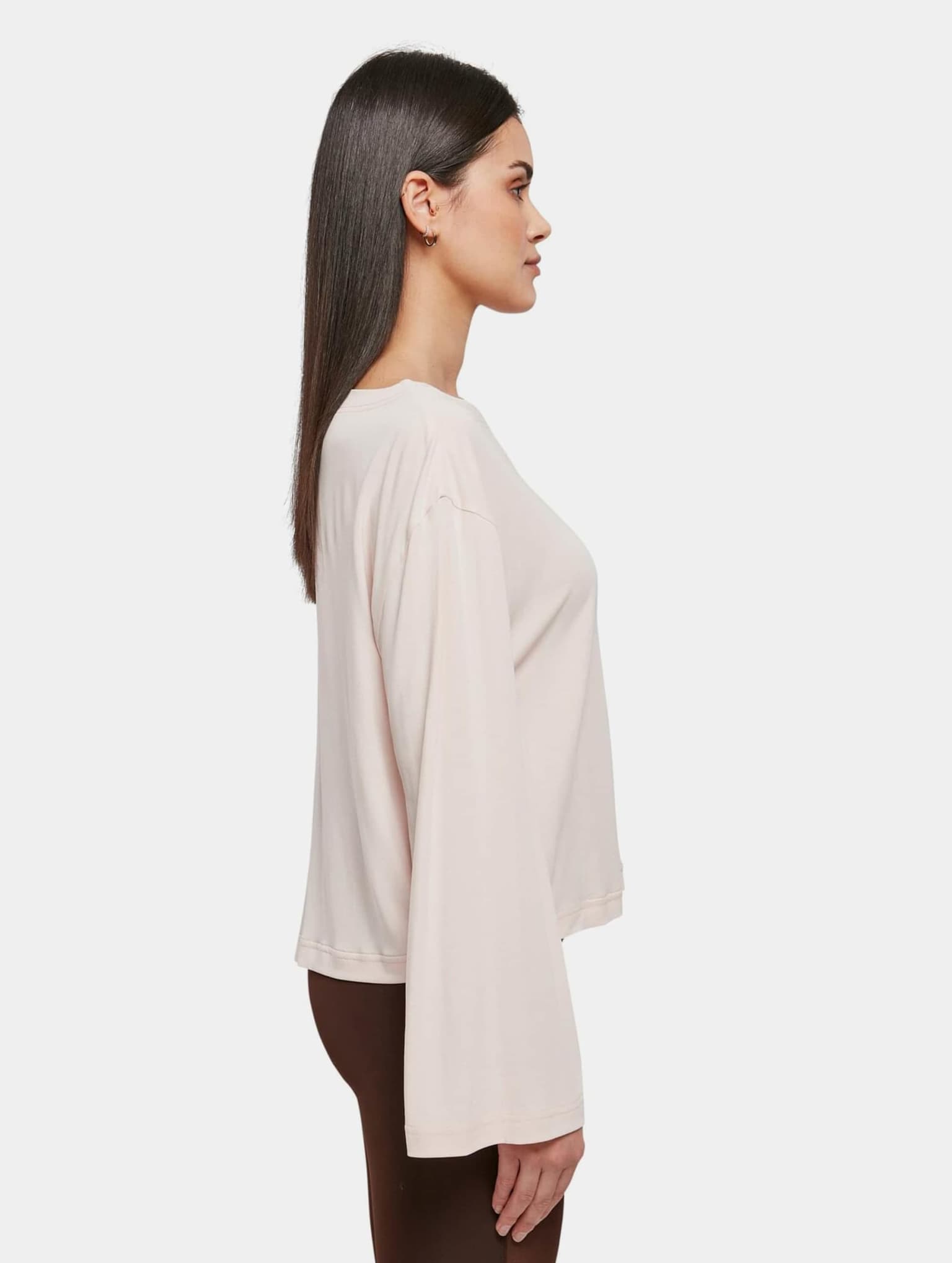 Urban Classics Ladies Short Modal Bateau Necklinie Longsleeve – Bild 4