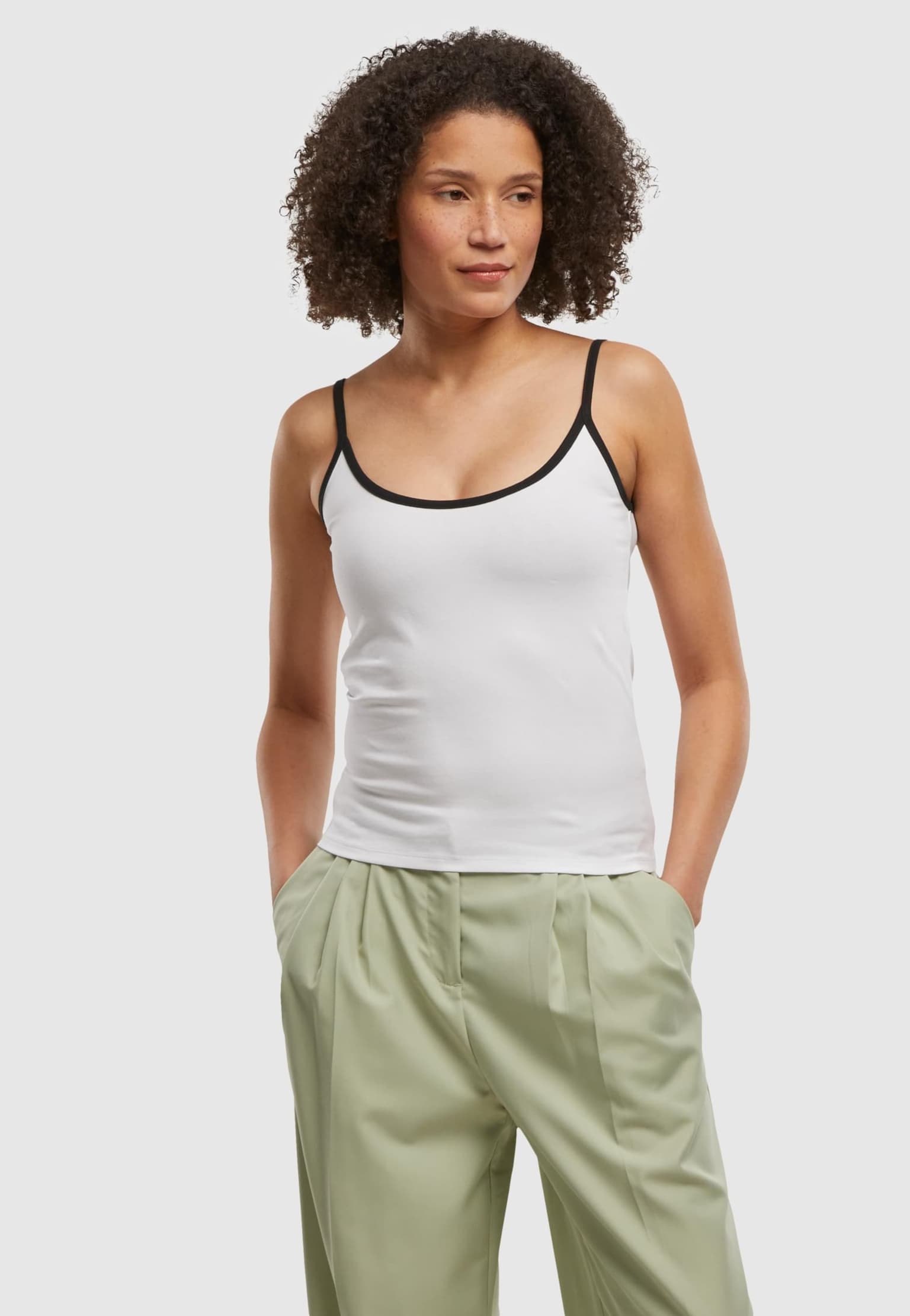 Urban Classics Ladies Contrast Basic Top 2-Pack – Bild 2