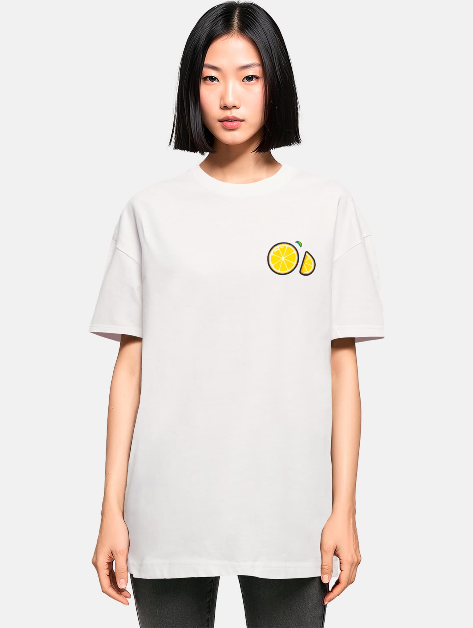 Merchcode Ladies Lemon Party Oversized Tee