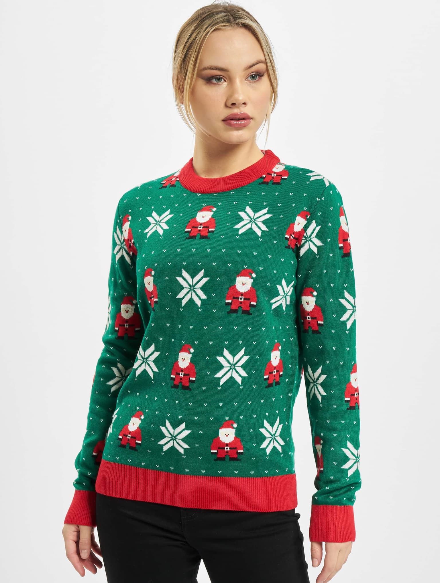 Urban Classics Ladies Santa Christmas Sweater – Bild 3