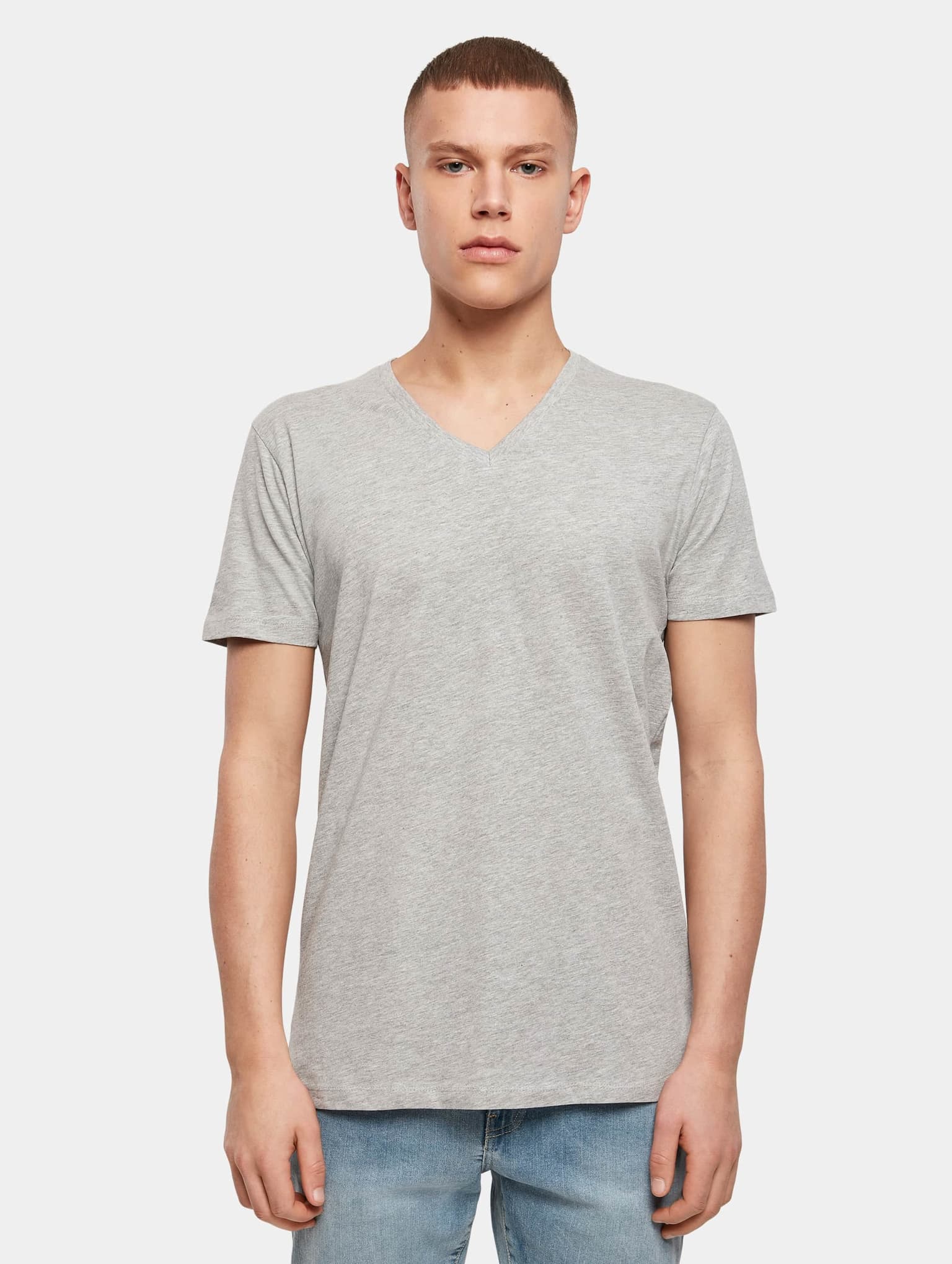 Build Your Brand Light T-Shirt V-Neck – Bild 3