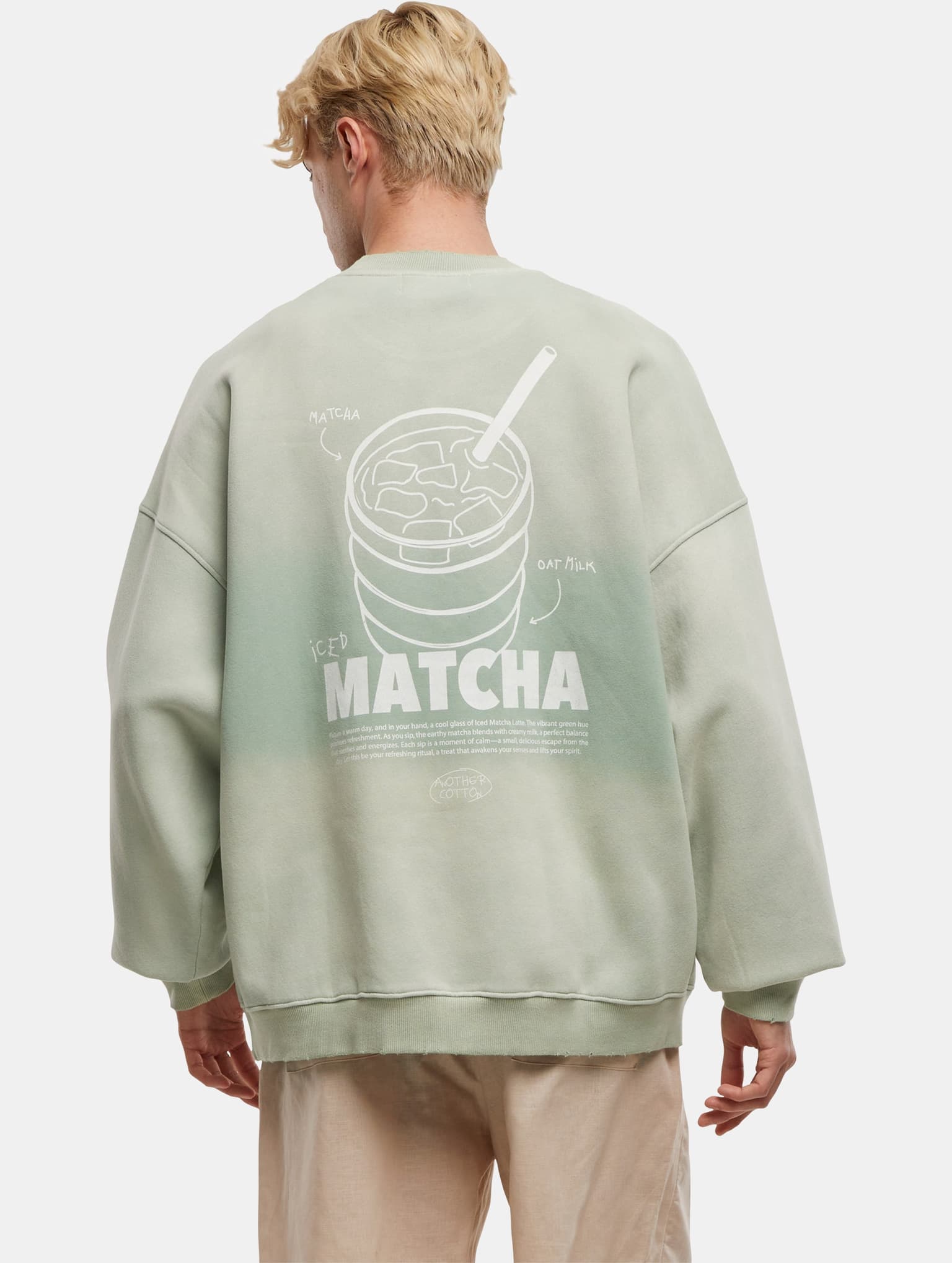 Another Cotton Lab Matcha Oversized Washed Sweater – Bild 2
