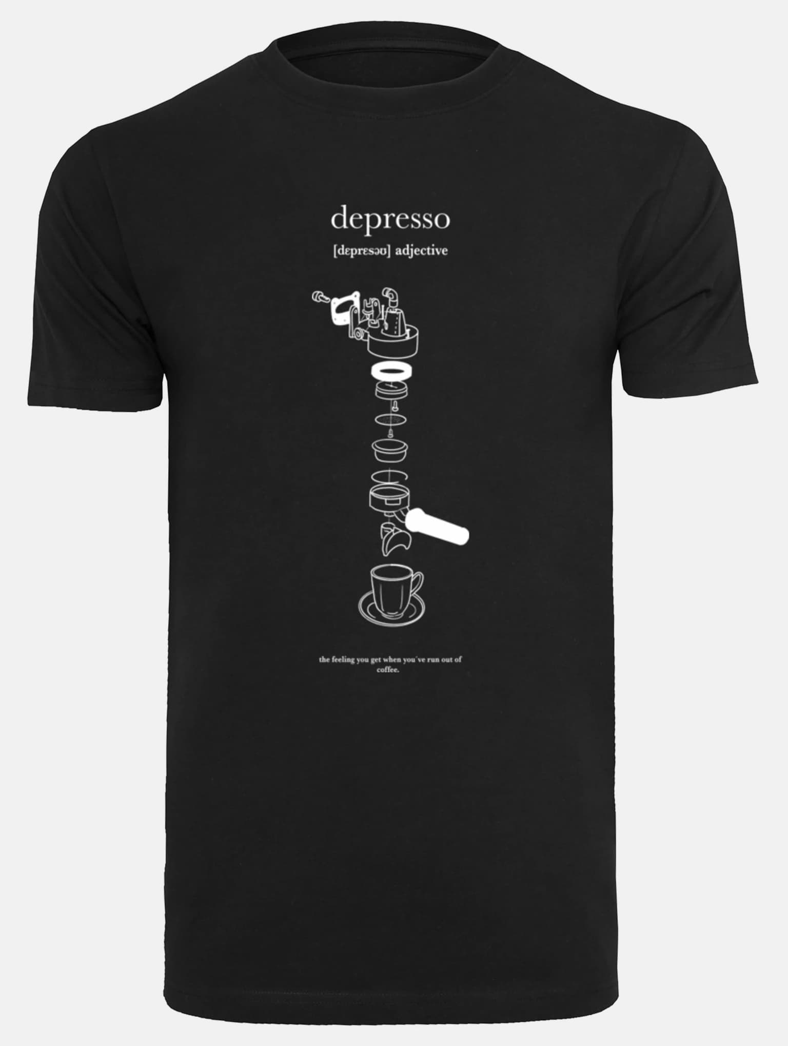 Mister Tee Depresso T-Shirt Round Neck – Bild 3