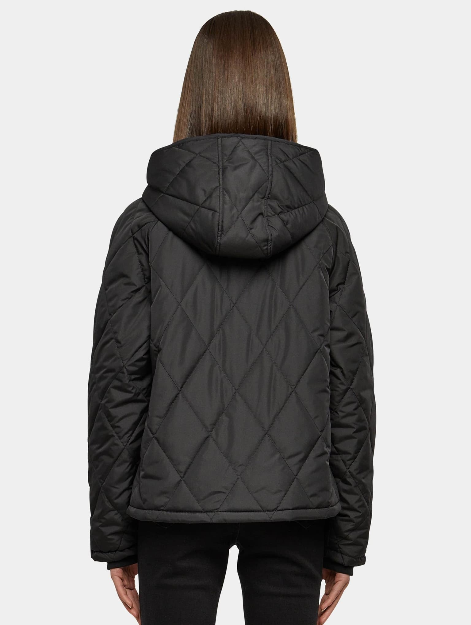 Urban Classics Ladies Oversized Diamond Quilted Hooded Jacket – Bild 2