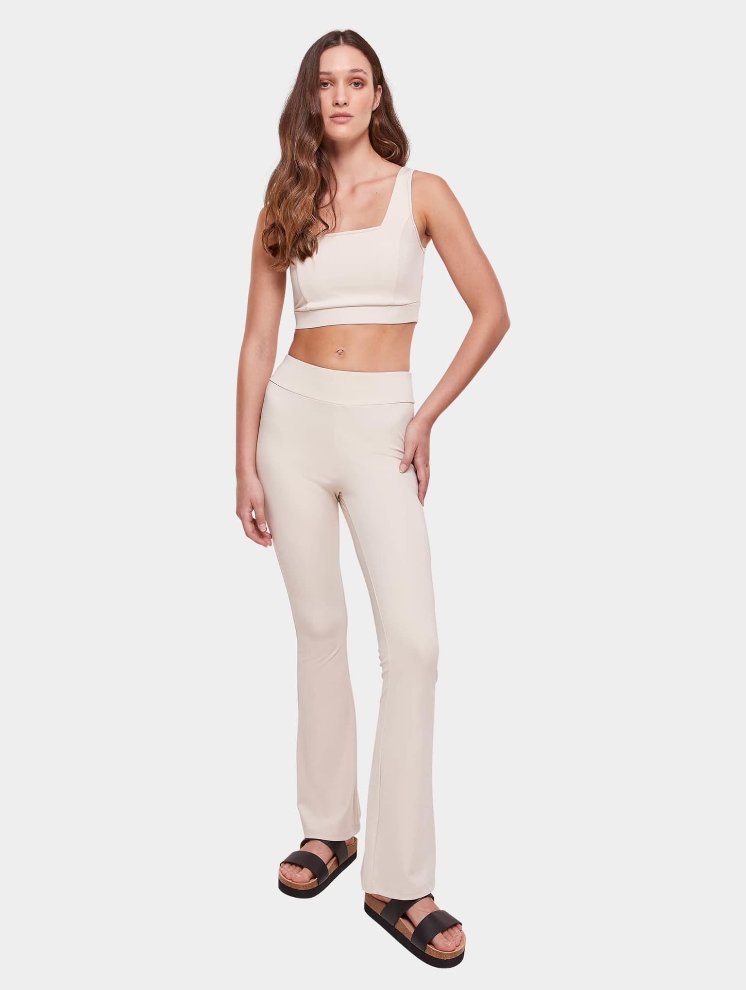 Urban Classics Ladies Essentials High Waist Flared Leggings – Bild 4