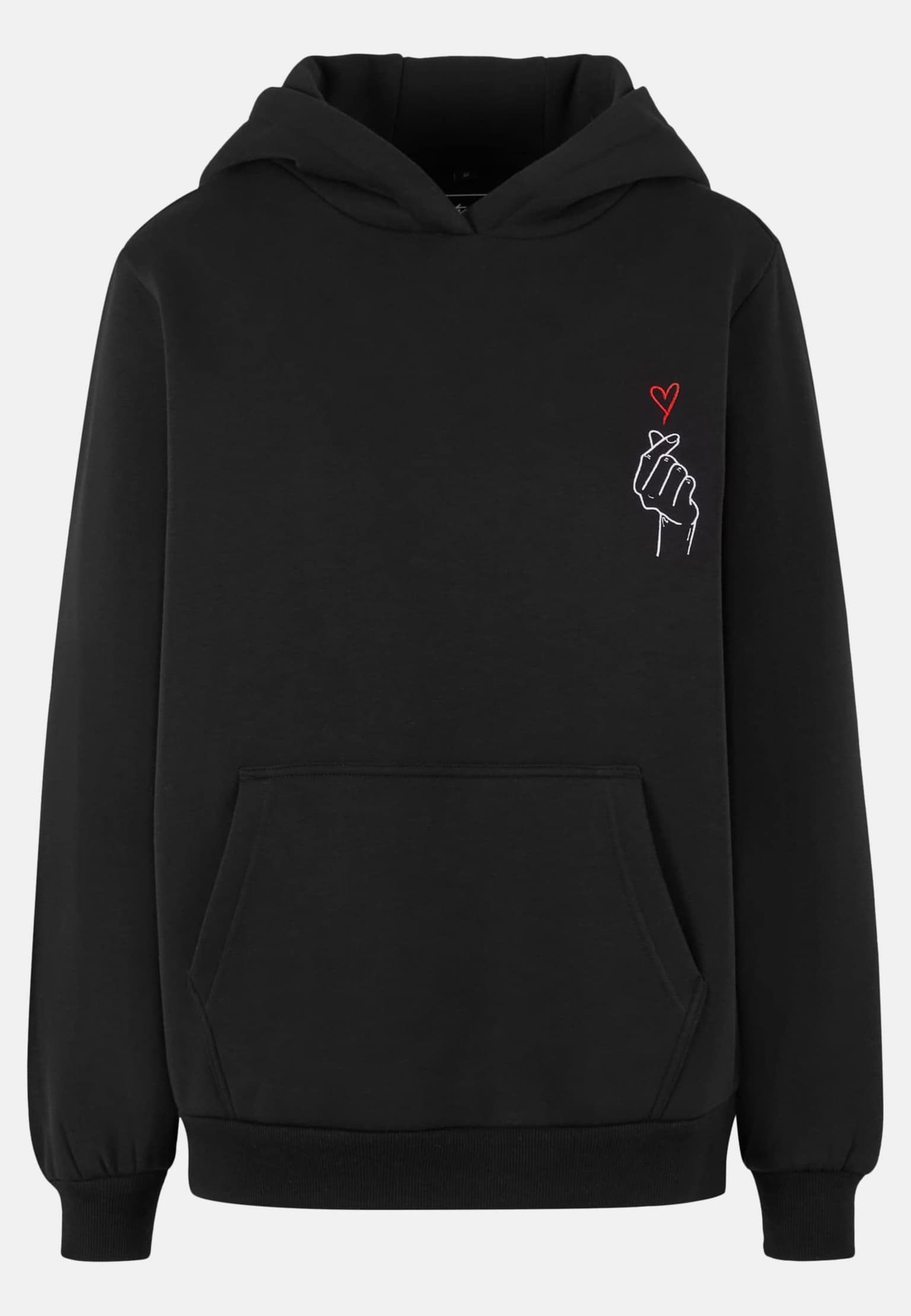 Miss Tee K Heart EMB Fluffy Hoody – Bild 3