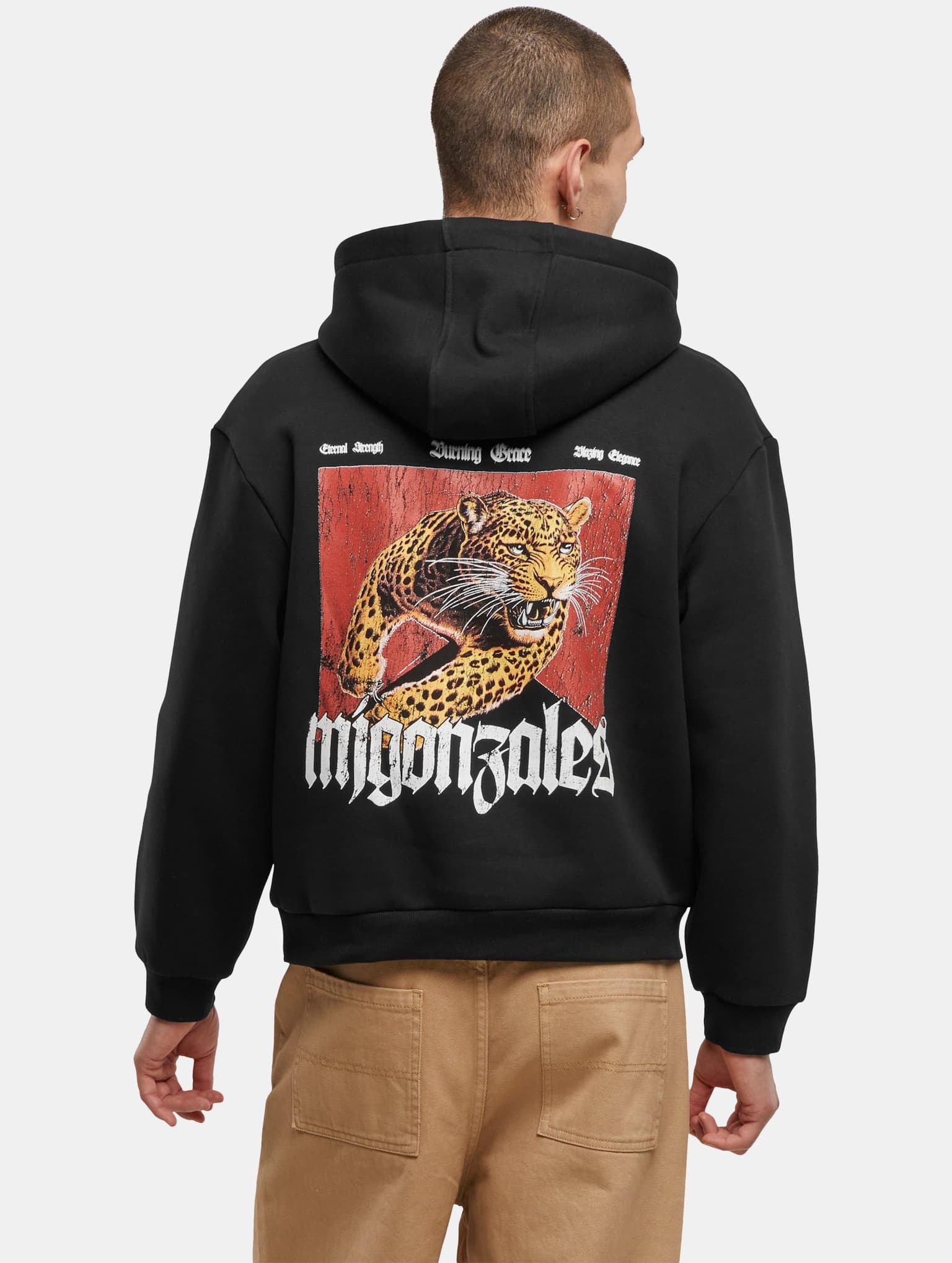 MJ Gonzales Heavy Oversized Hoody - Savage Leopard – Bild 2