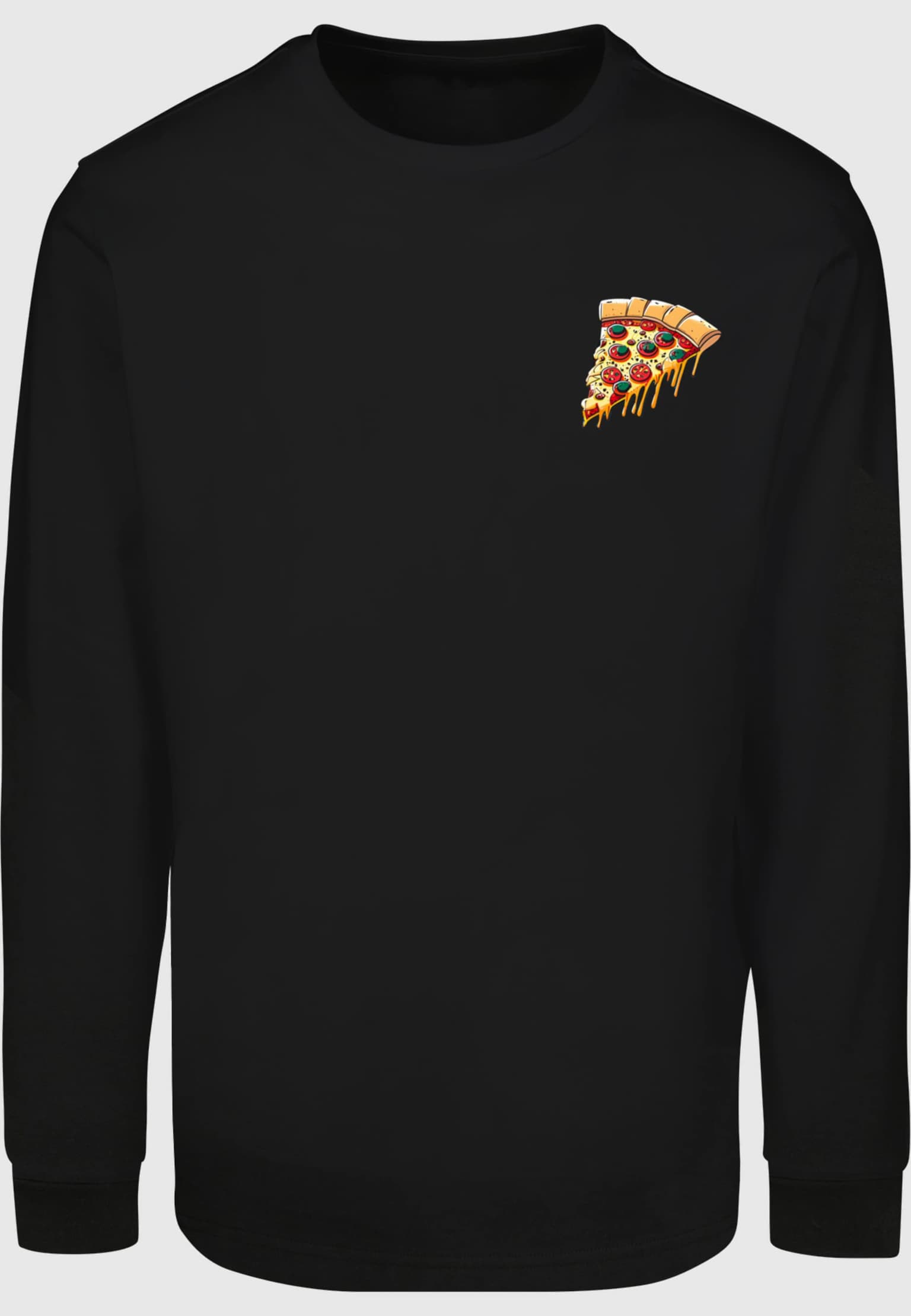 Merchcode Pizza Comic Longsleeve With Cuffrib – Bild 3