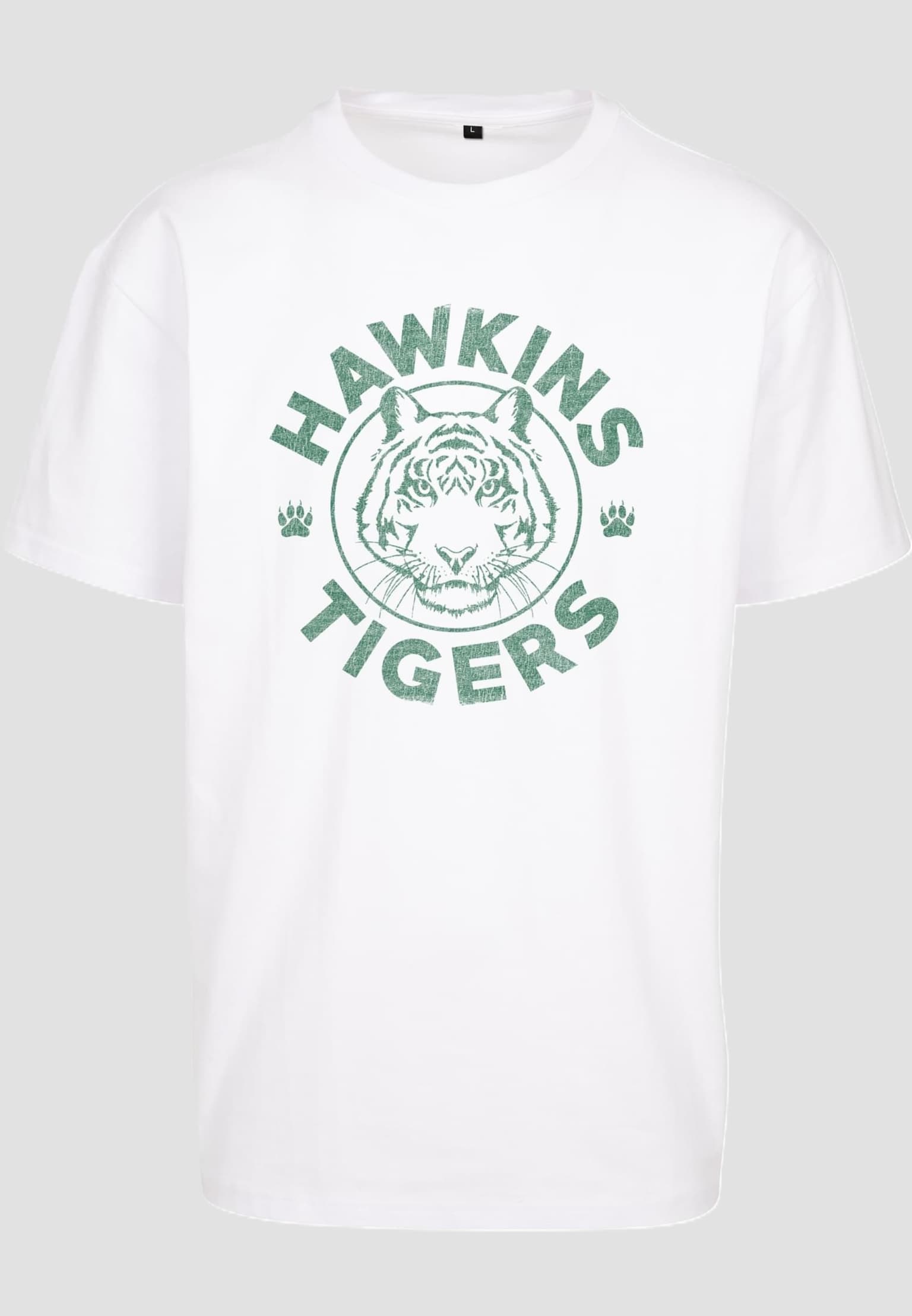 Merchcode Stranger Things Hawkins Tigers Oversize Tee – Bild 3