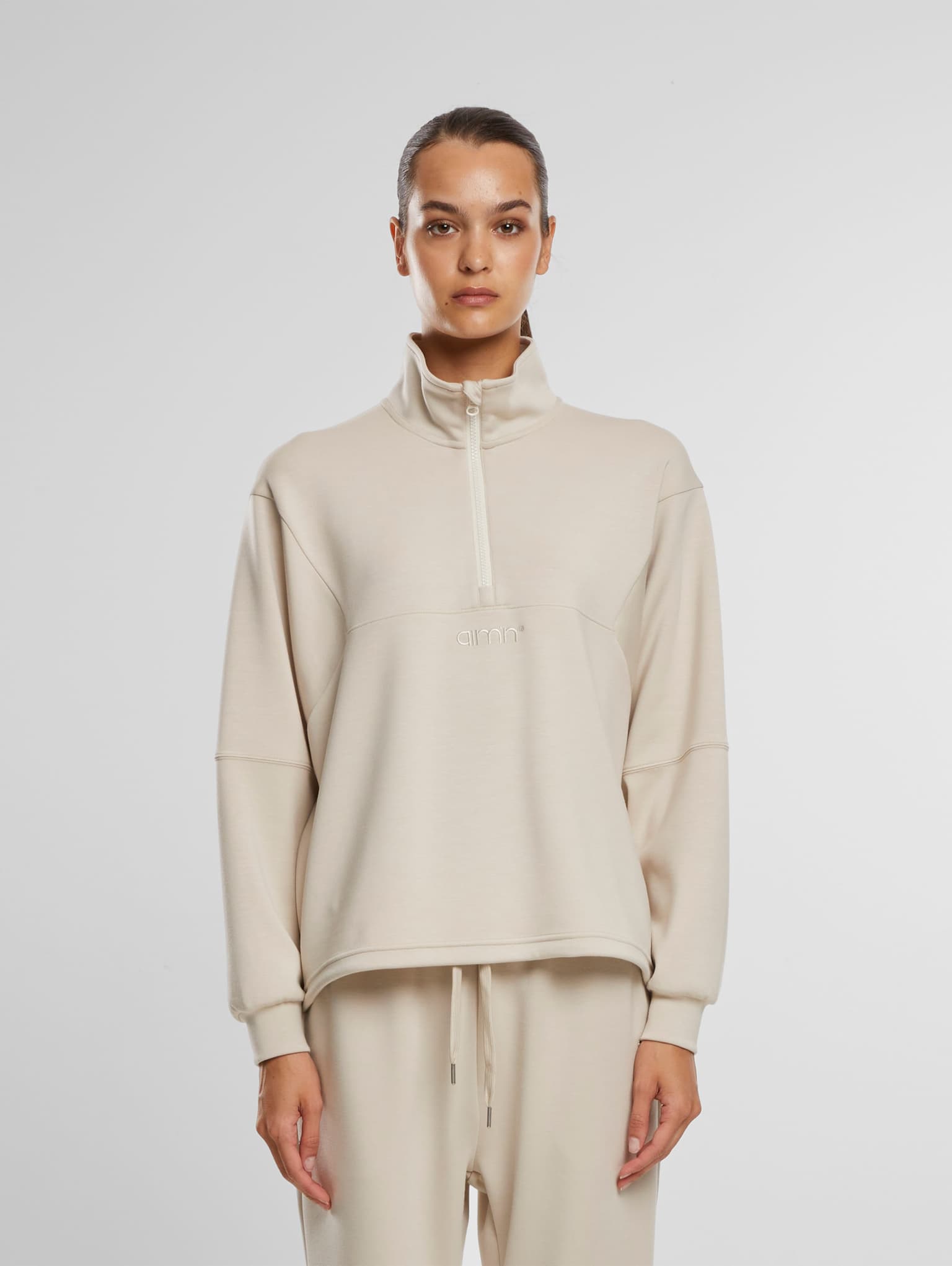 AMN-243-SW-23030003-091 AIMN Comfy Half Zip – Bild 3