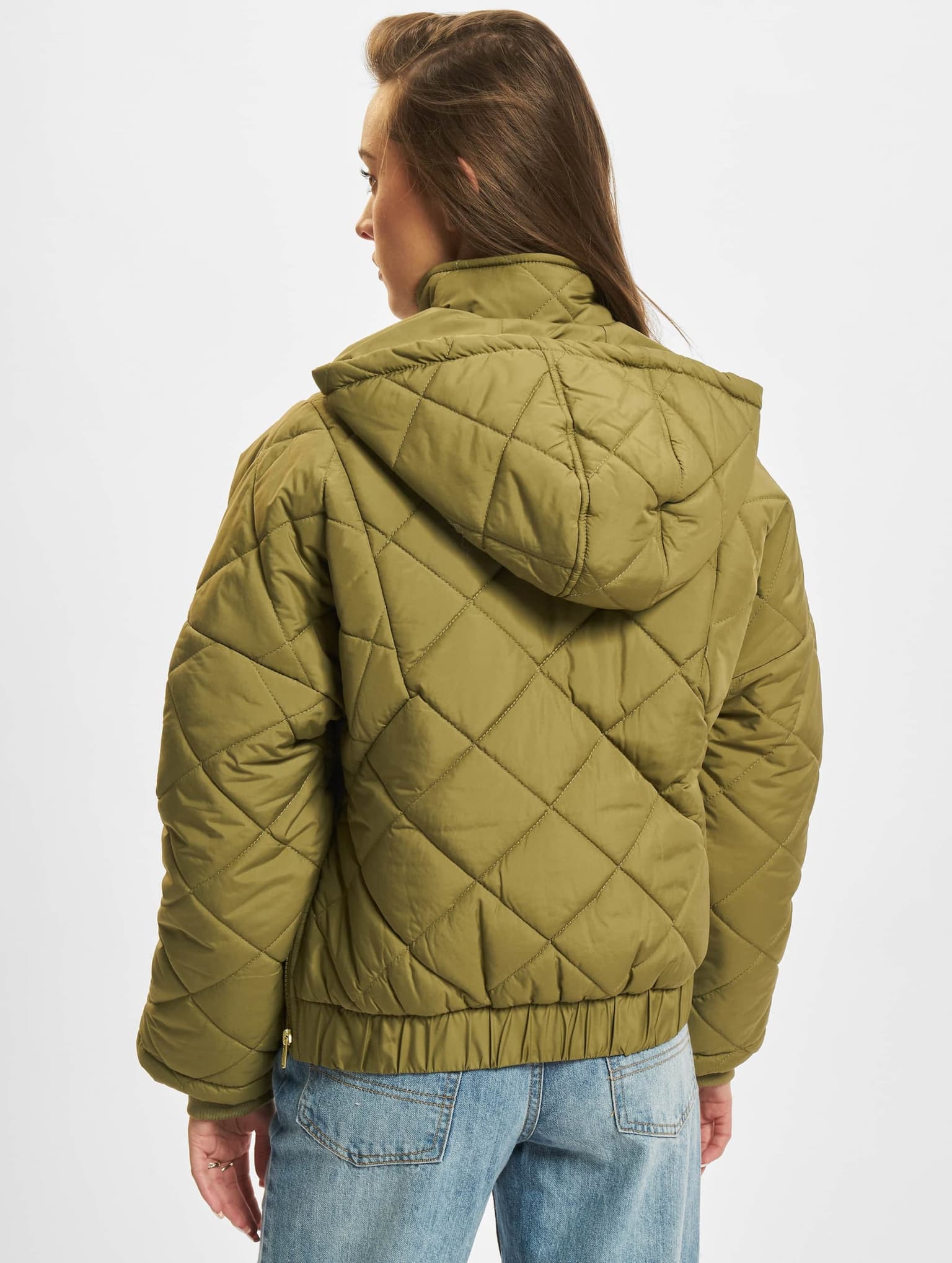 Urban Classics Ladies Oversized Diamond Quilted Pull Over Jacket – Bild 2